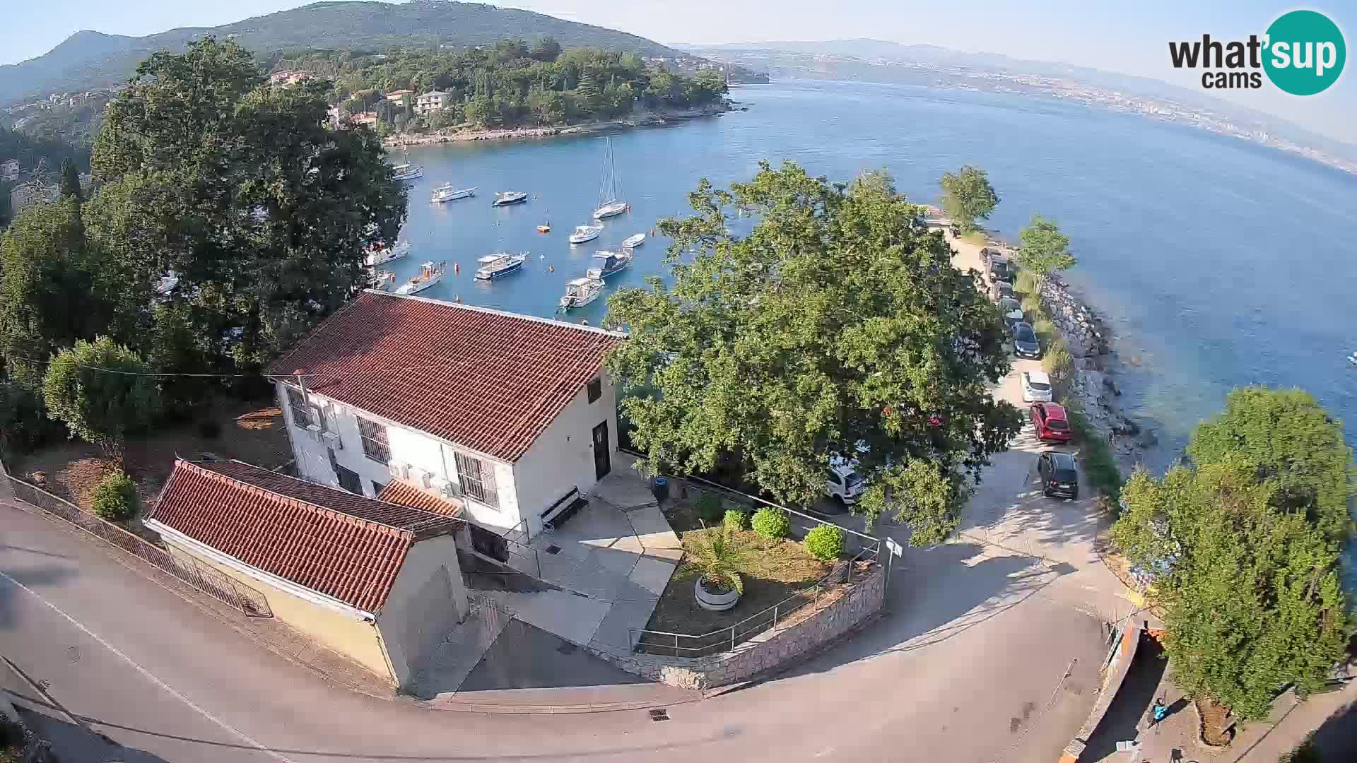 Webcam porto Ika – Vista LIVE sul porto e le luci di Opatija