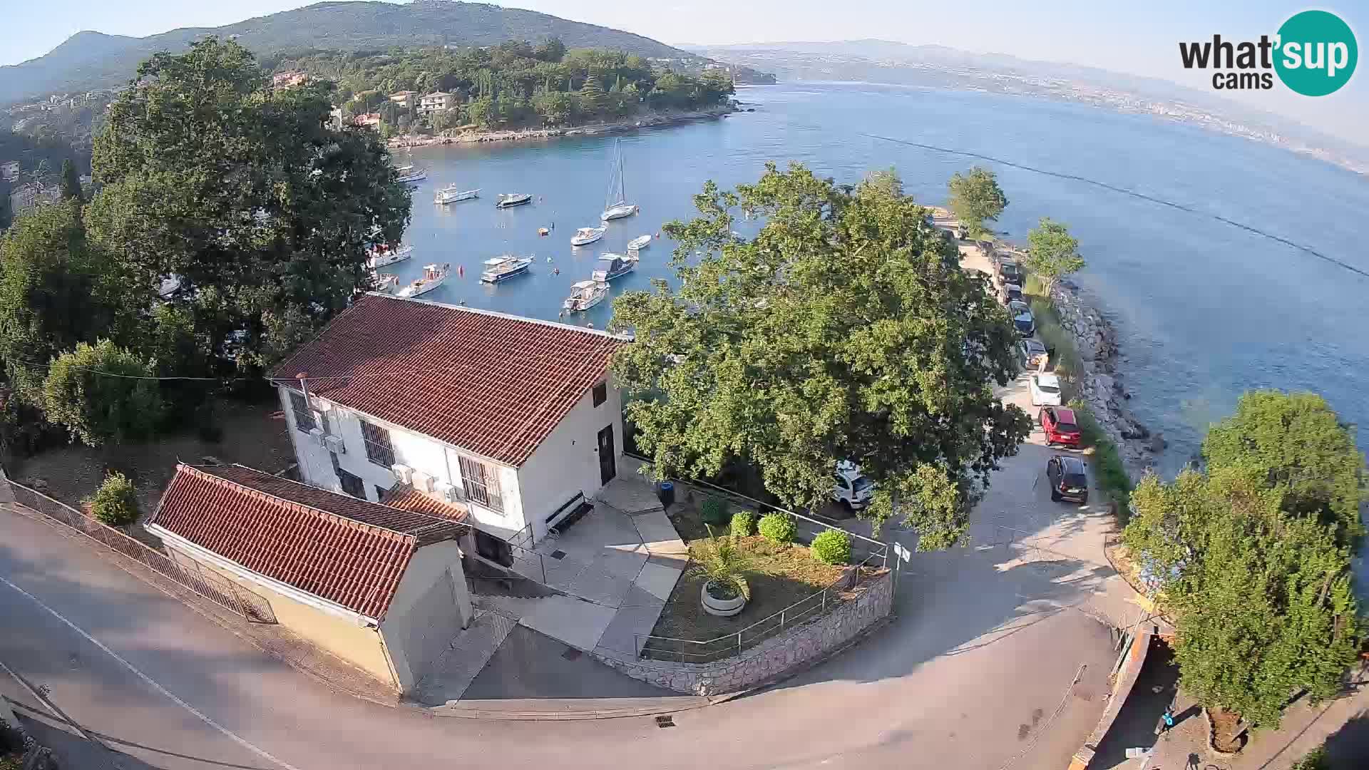 Webcam puerto de Ika – Vista en directo y luces de Opatija
