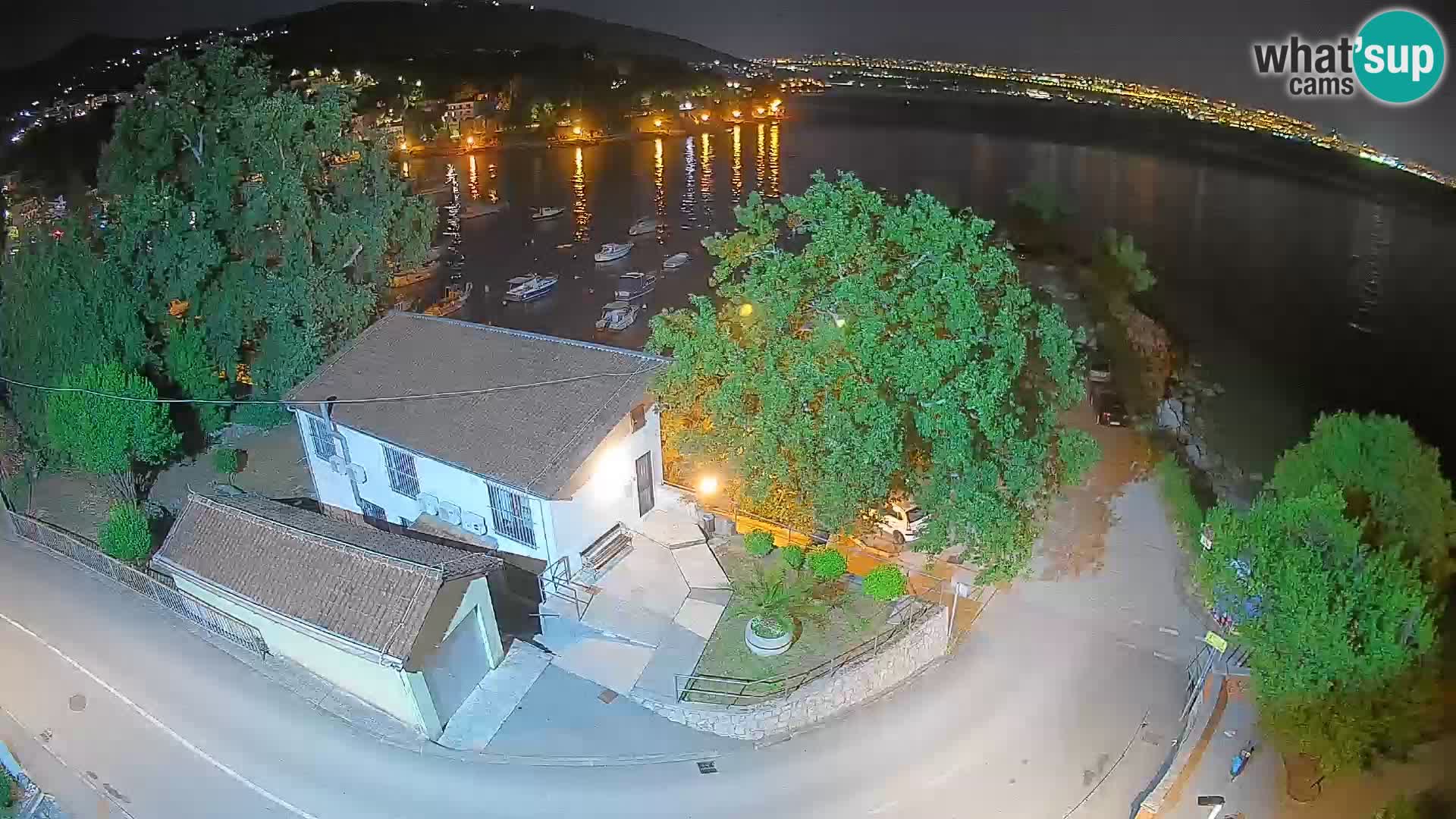 Webcam porto Ika – Vista LIVE sul porto e le luci di Opatija