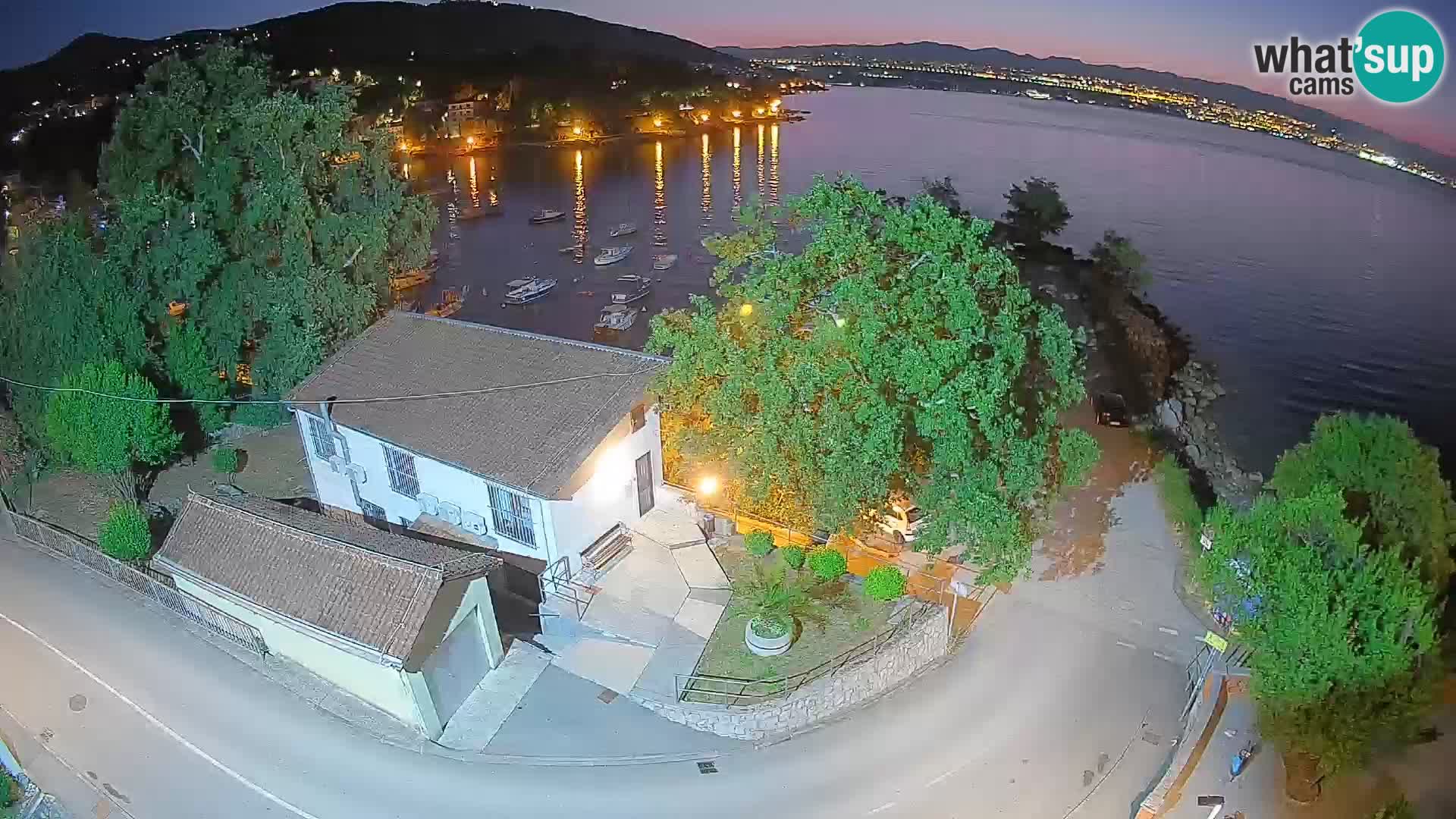 Webcam Ika Hafen – LIVE Blick auf den Hafen und die Lichter von Opatija