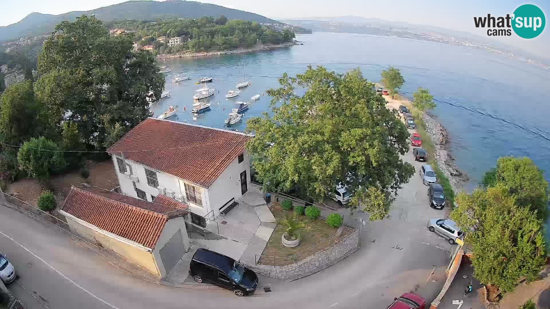Webcam porto Ika – Vista LIVE sul porto e le luci di Opatija