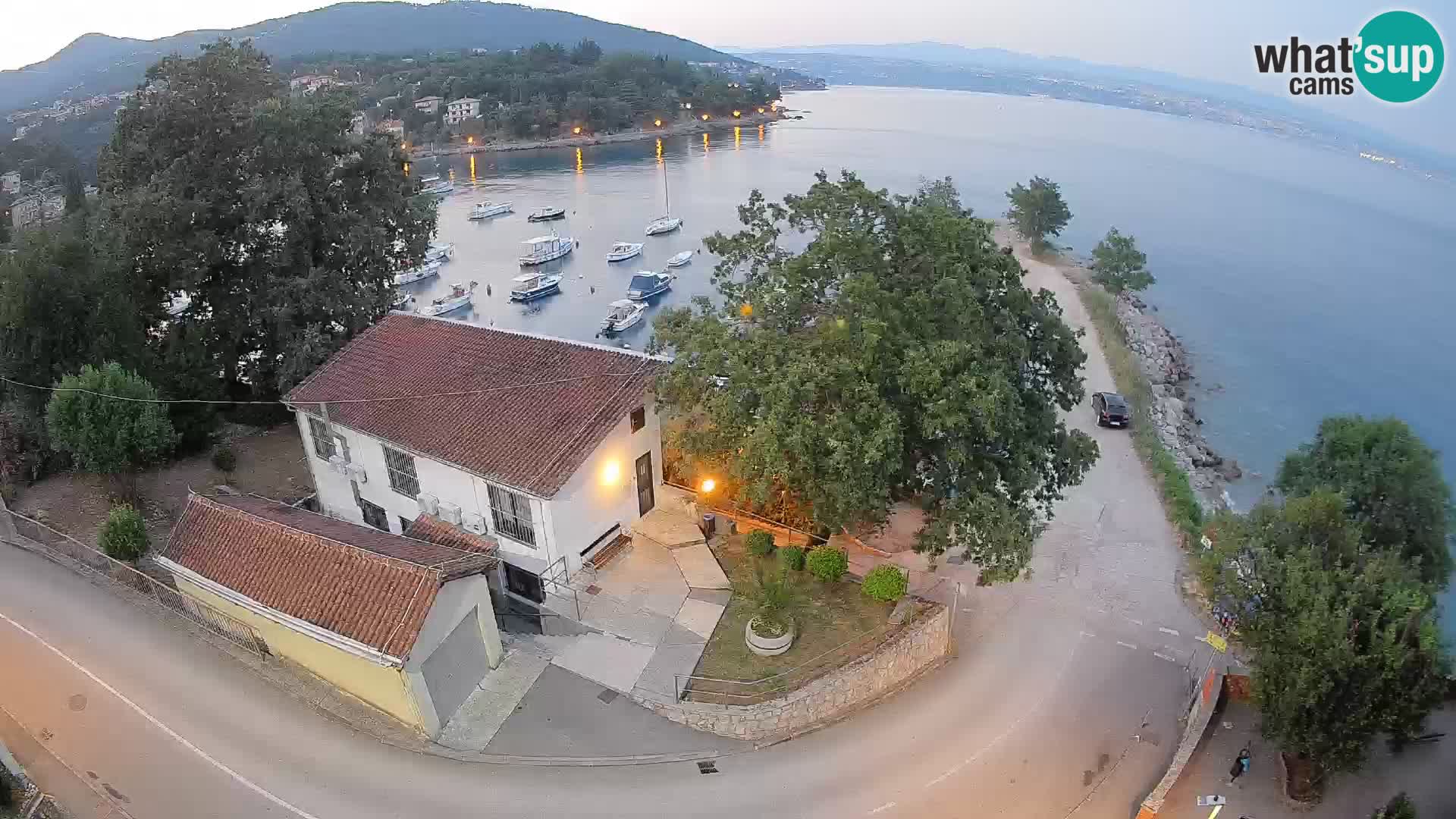 Webcam Ika Hafen – LIVE Blick auf den Hafen und die Lichter von Opatija