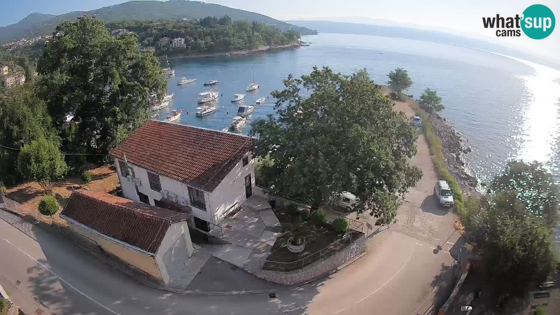 Webcam port d’Ika – Vue en direct et lumières d’Opatija