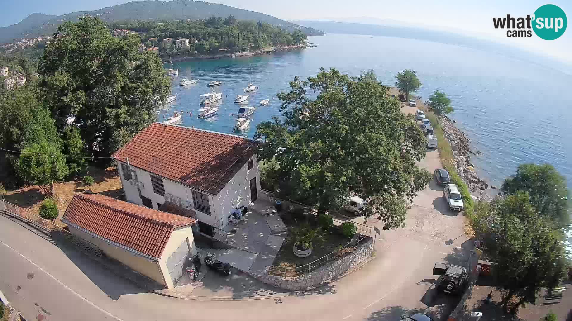 Webcam port d’Ika – Vue en direct et lumières d’Opatija
