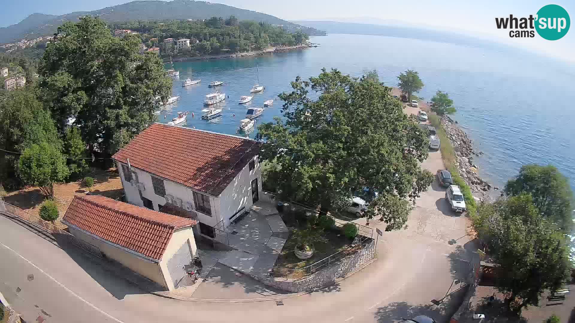 Webcam porto Ika – Vista LIVE sul porto e le luci di Opatija