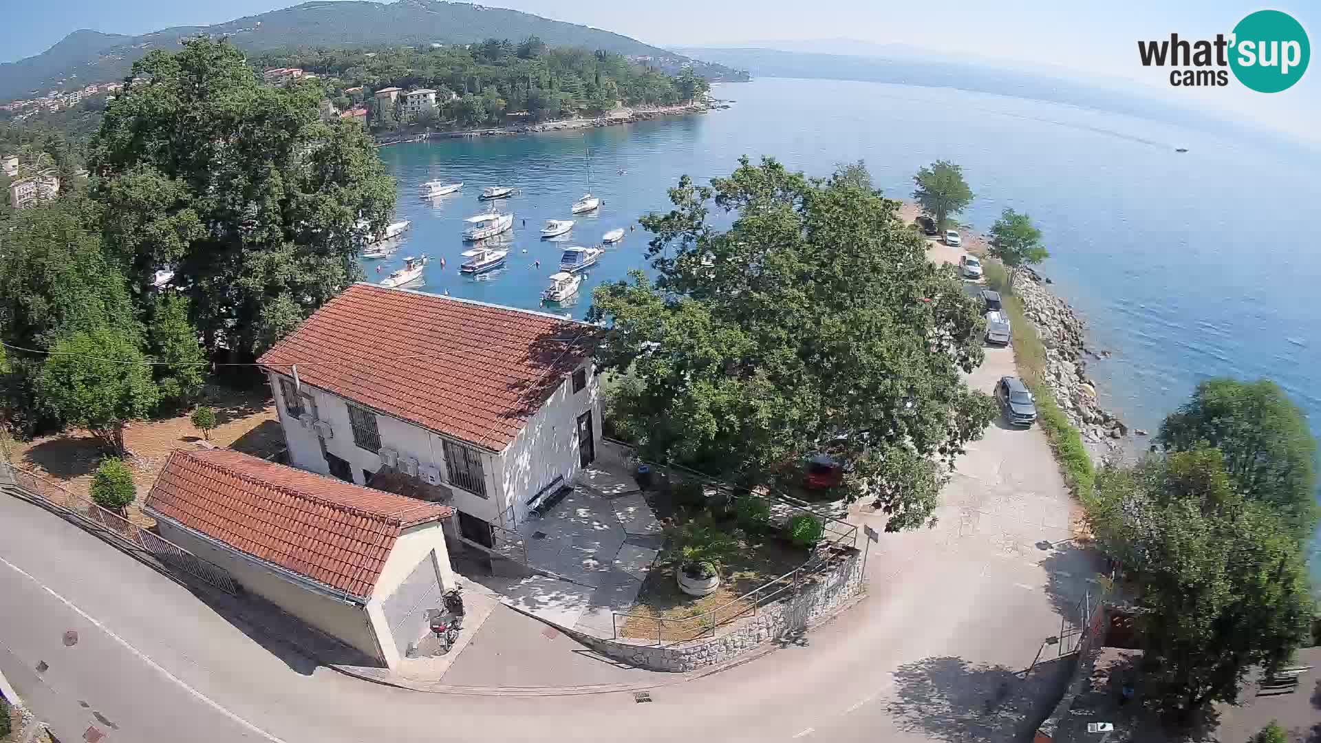 Webcam port d’Ika – Vue en direct et lumières d’Opatija