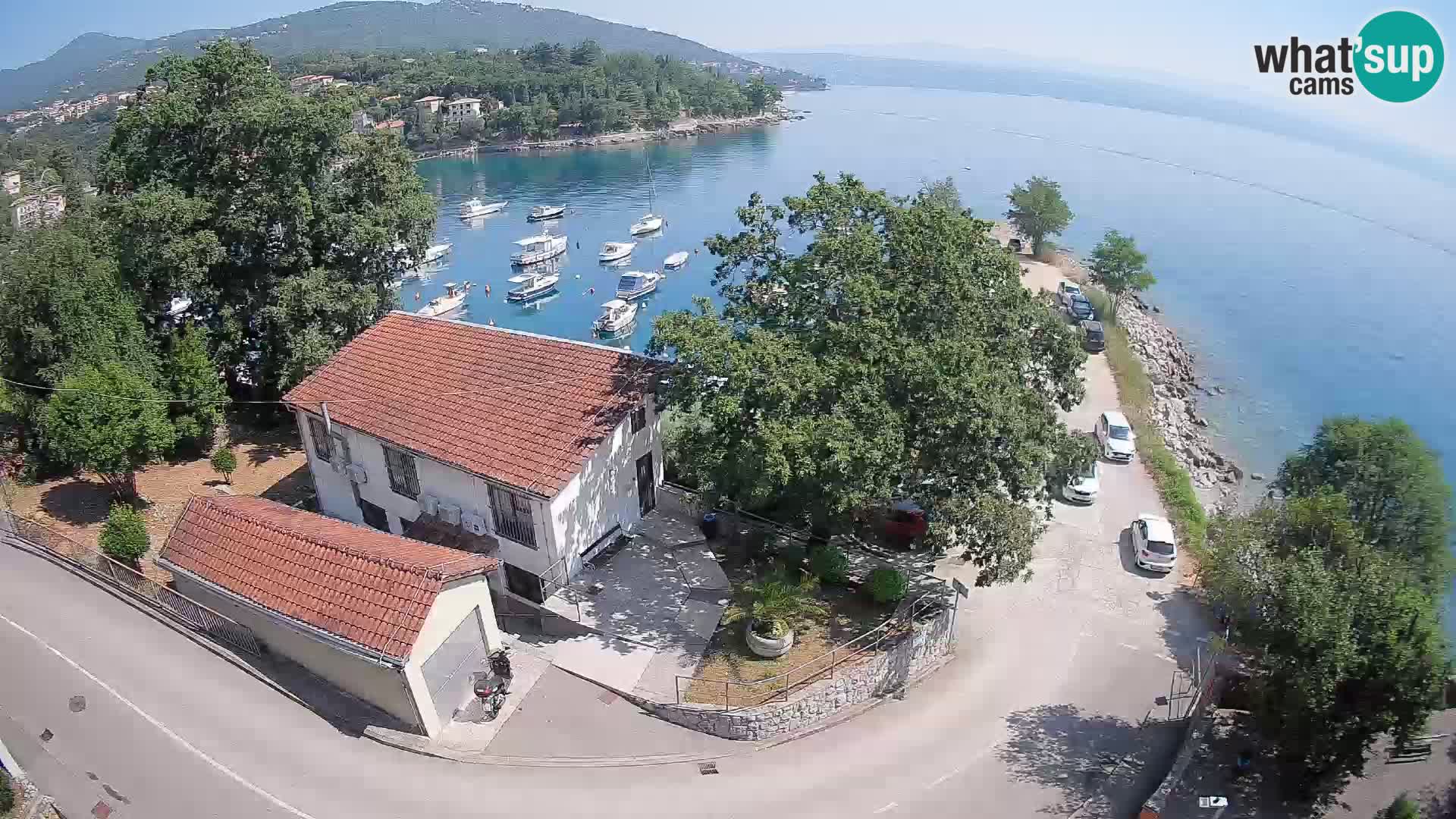 Webcam porto Ika – Vista LIVE sul porto e le luci di Opatija