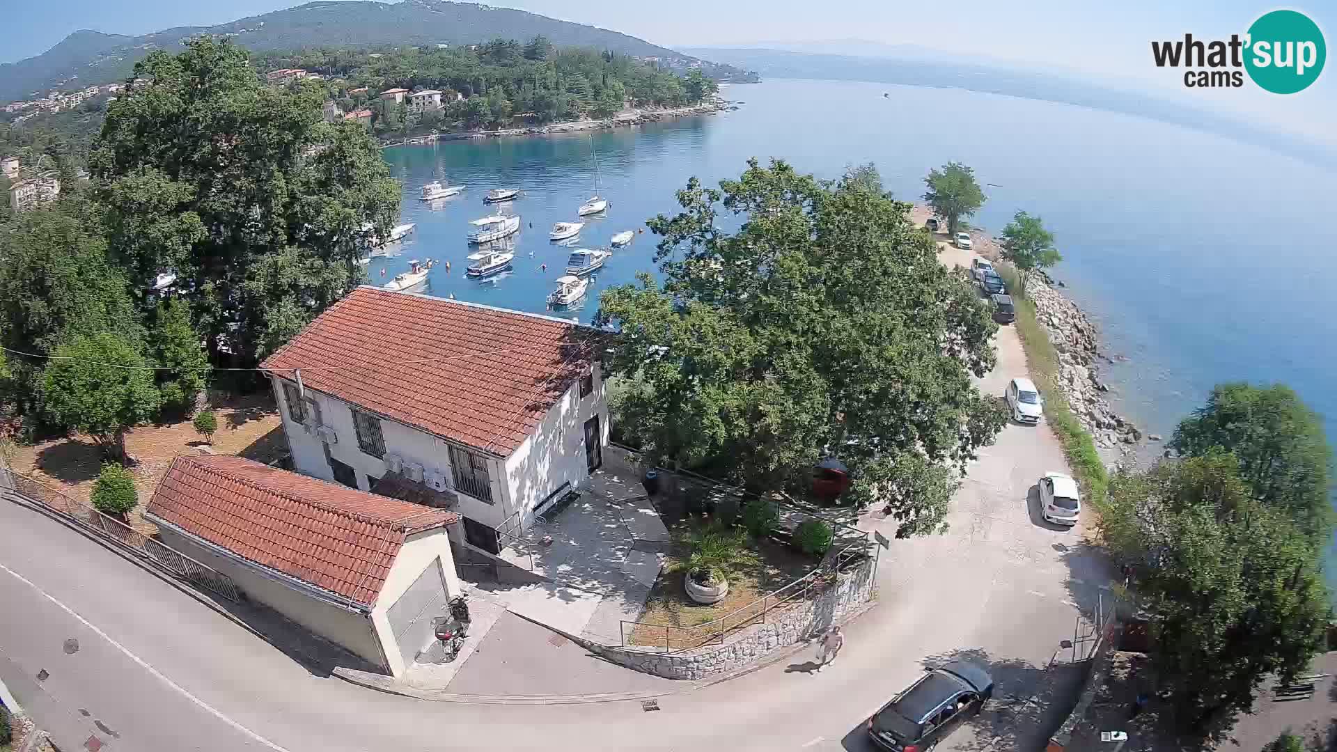 Webcam porto Ika – Vista LIVE sul porto e le luci di Opatija