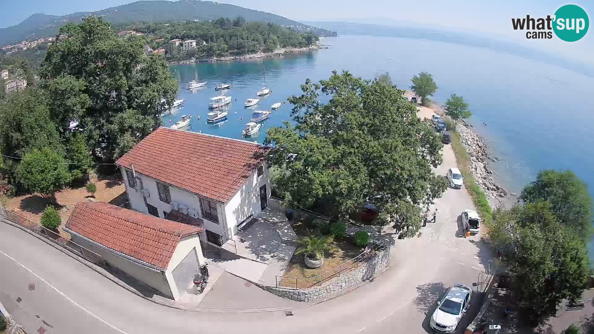 Webcam puerto de Ika – Vista en directo y luces de Opatija