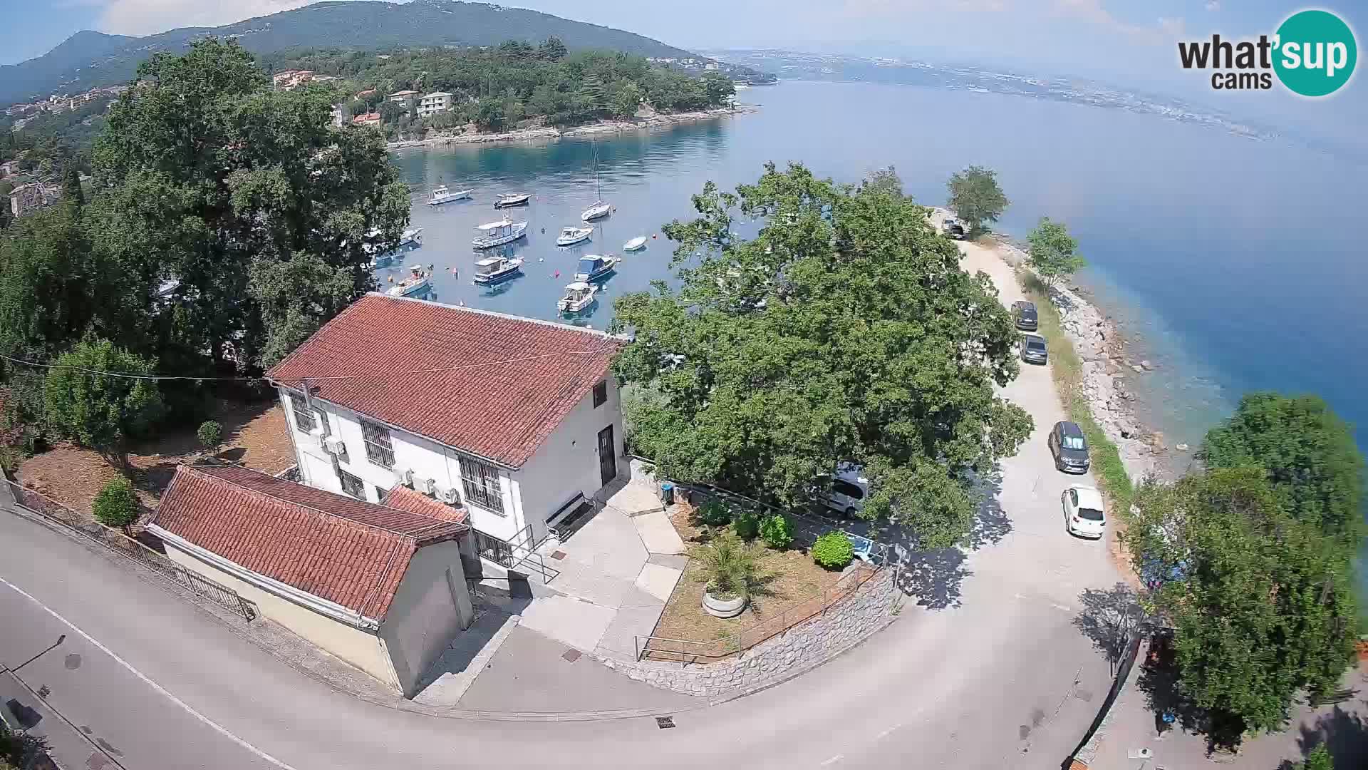 Webcam porto Ika – Vista LIVE sul porto e le luci di Opatija