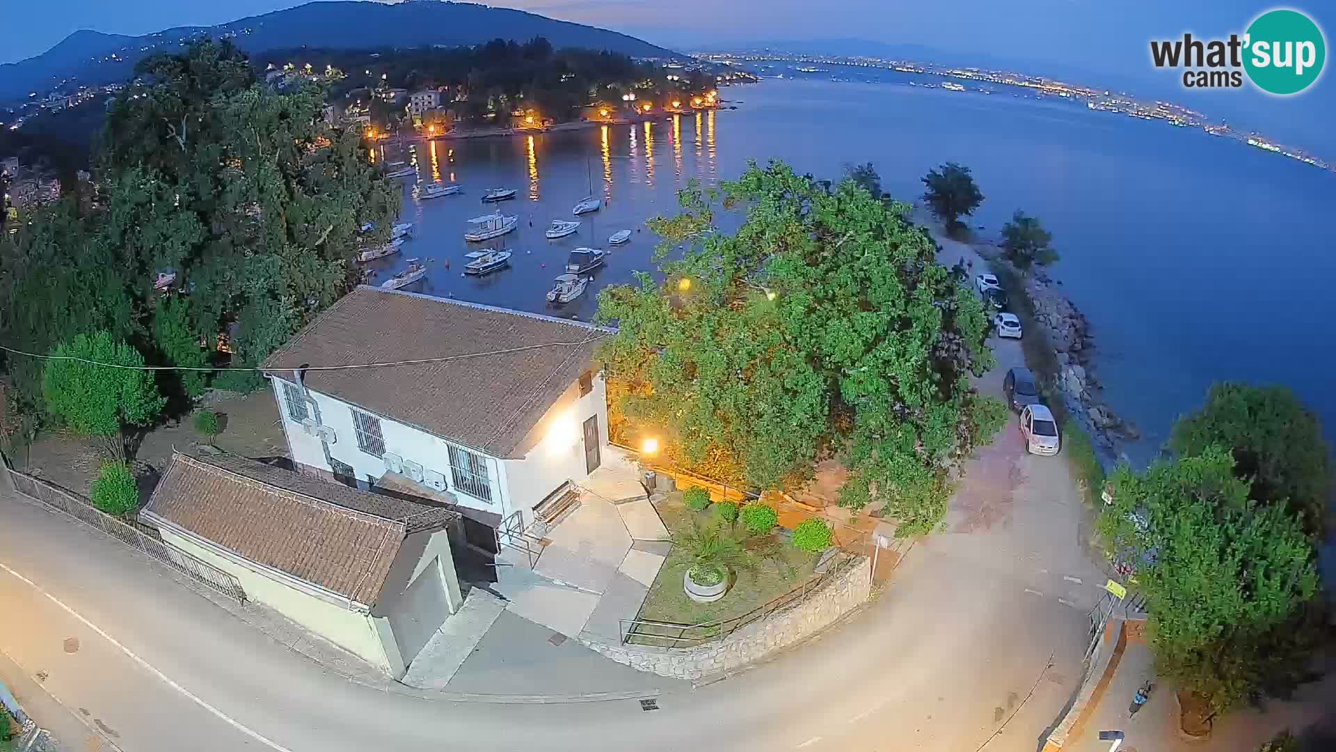 Webcam Ika Hafen – LIVE Blick auf den Hafen und die Lichter von Opatija
