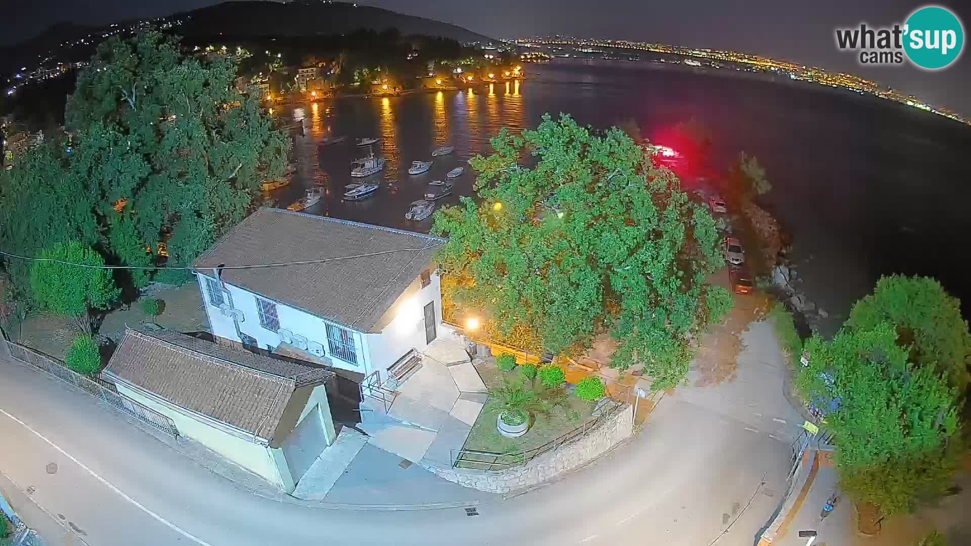 Webcam porto Ika – Vista LIVE sul porto e le luci di Opatija