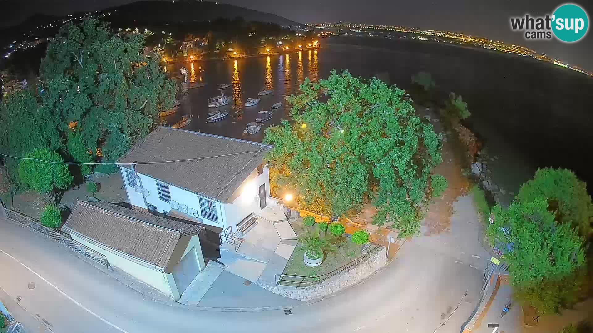 Webcam porto Ika – Vista LIVE sul porto e le luci di Opatija