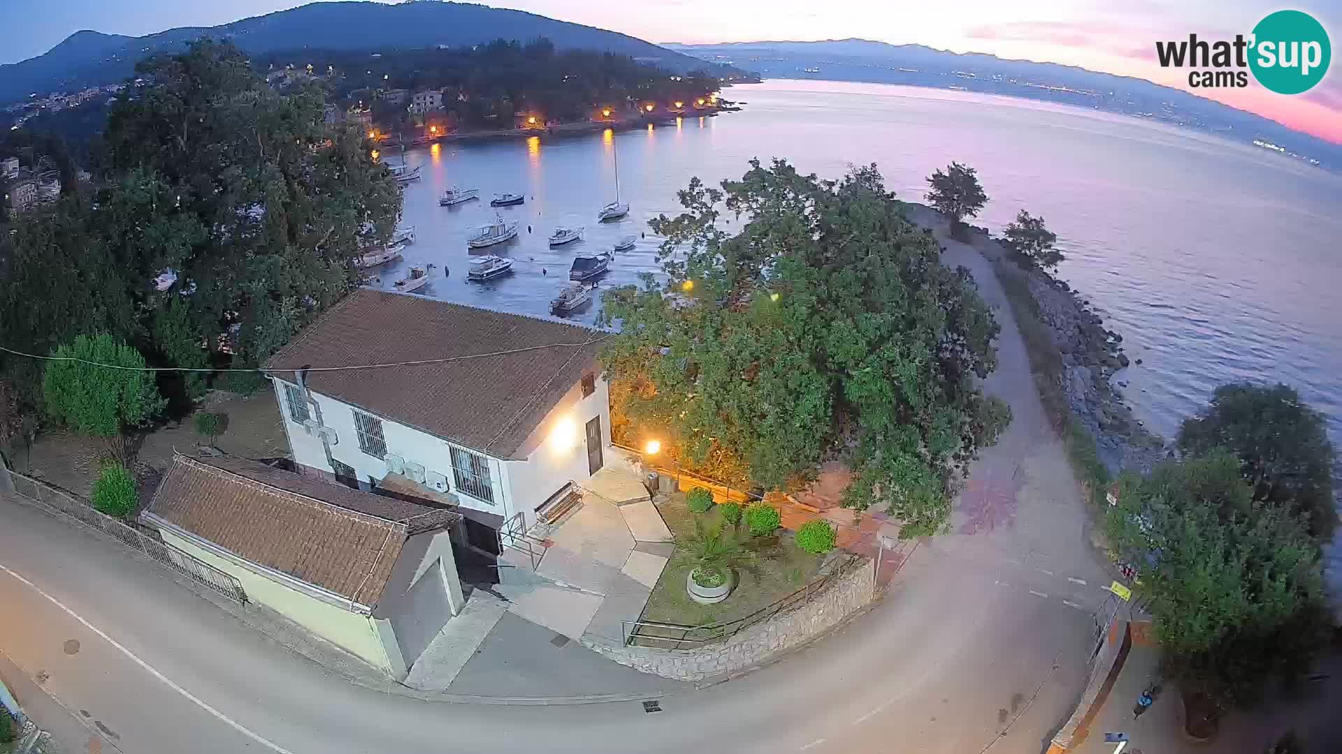 Webcam Ika Hafen – LIVE Blick auf den Hafen und die Lichter von Opatija