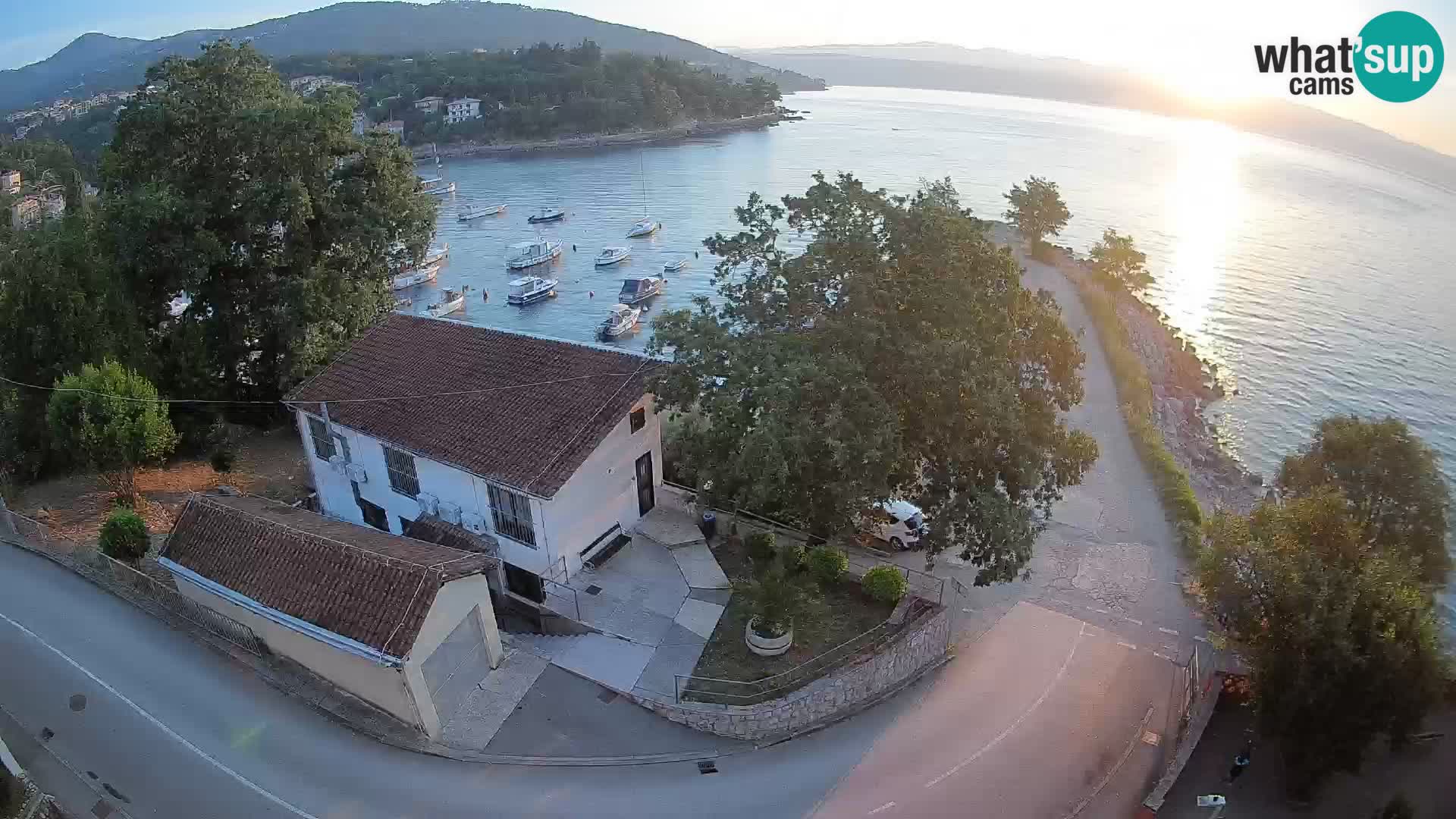 Webcam port d’Ika – Vue en direct et lumières d’Opatija