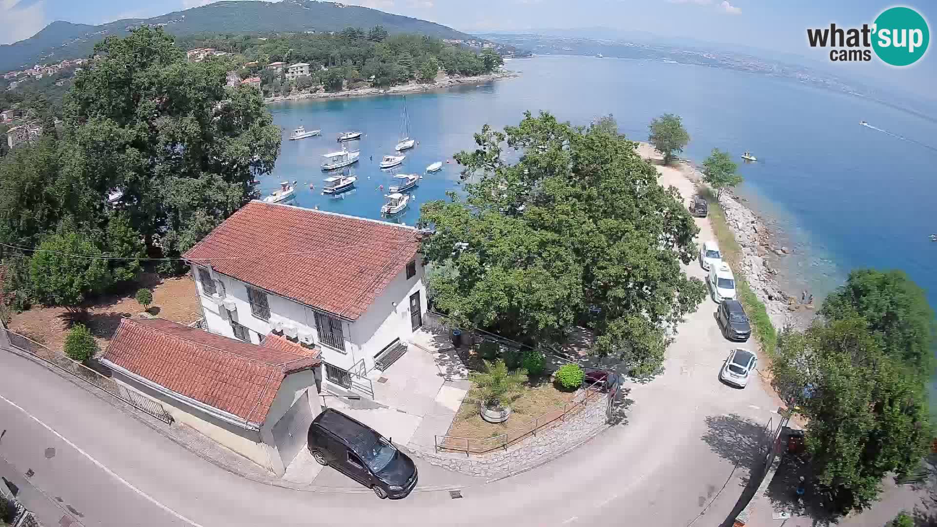 Webcam puerto de Ika – Vista en directo y luces de Opatija