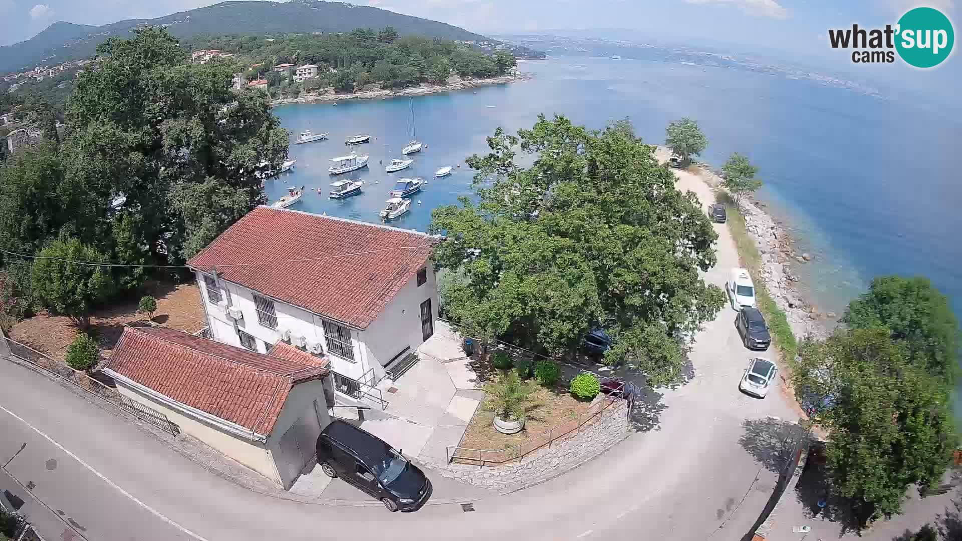 Webcam port d’Ika – Vue en direct et lumières d’Opatija