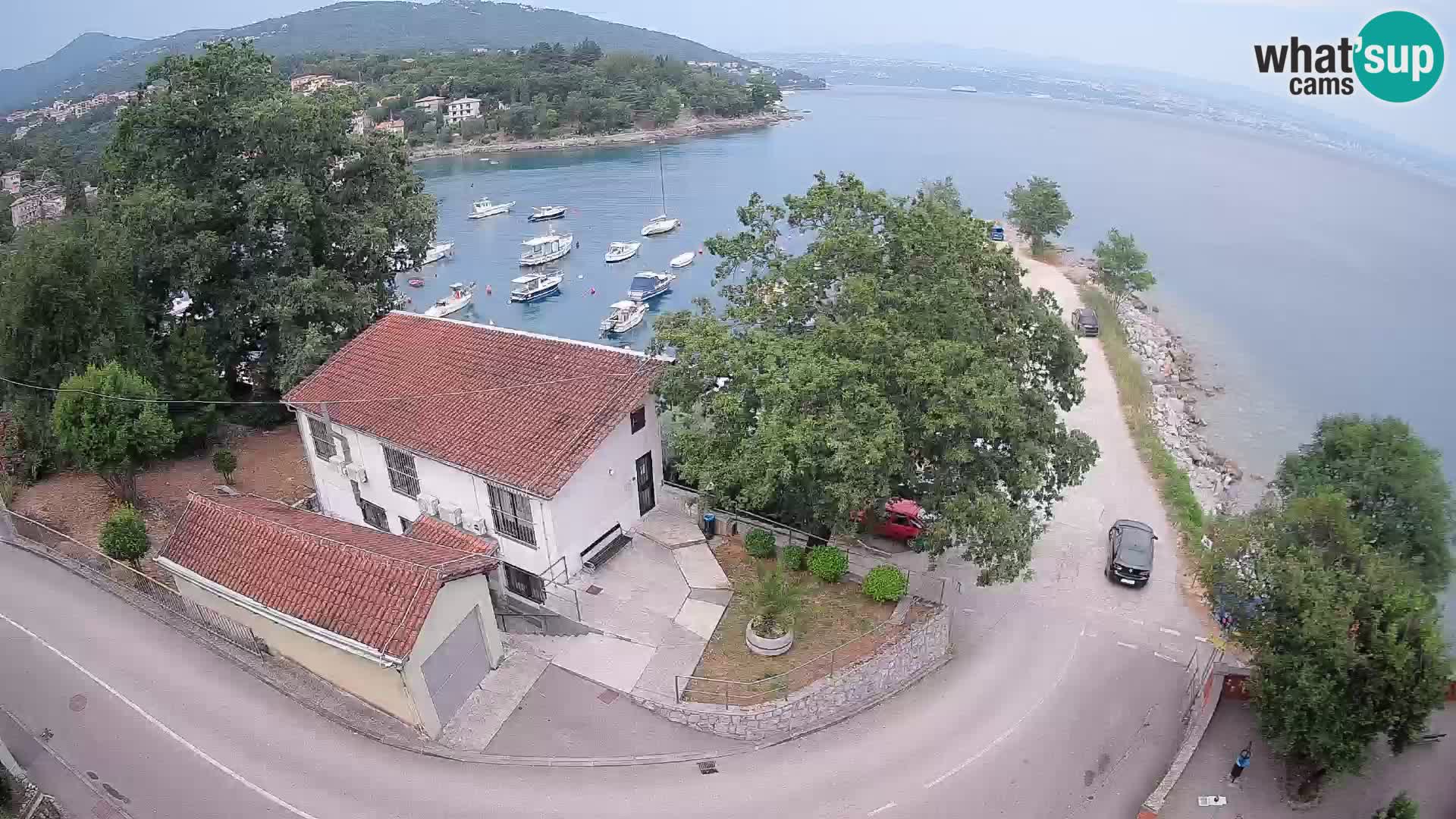 Webcam porto Ika – Vista LIVE sul porto e le luci di Opatija