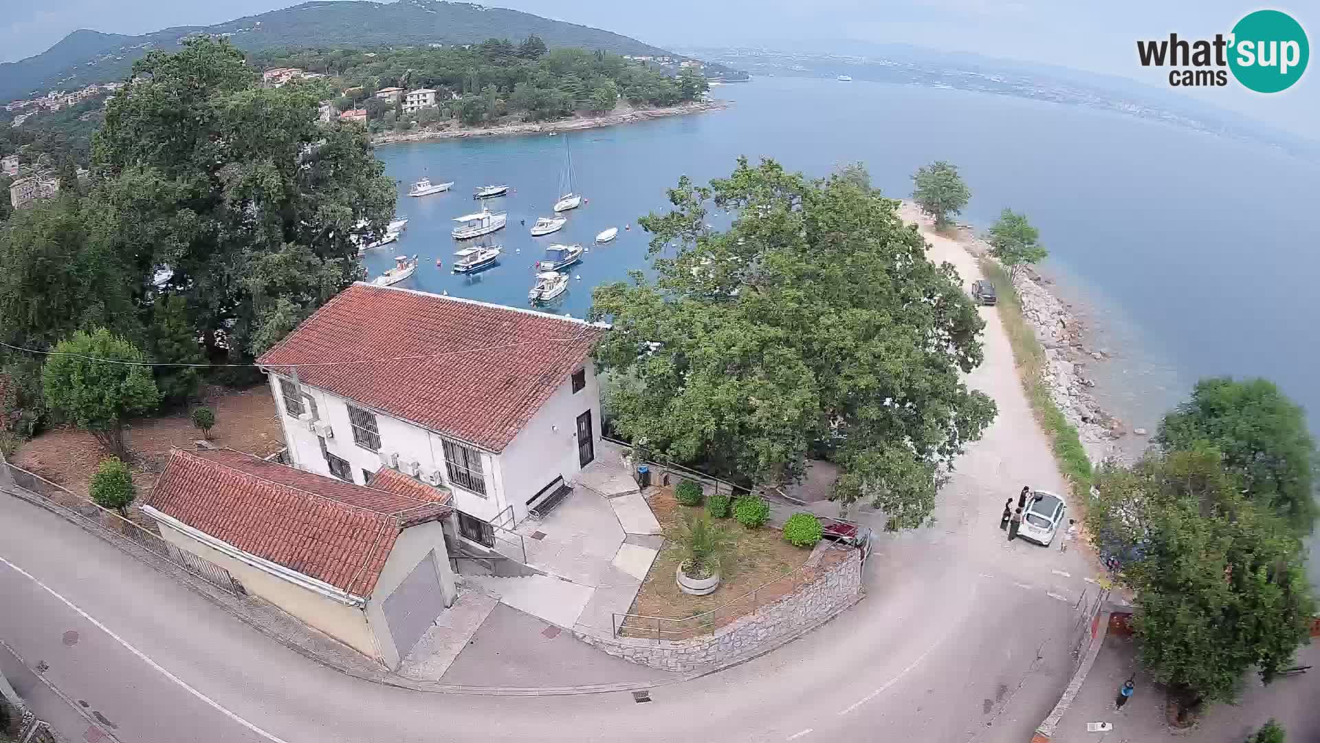 Webcam port d’Ika – Vue en direct et lumières d’Opatija