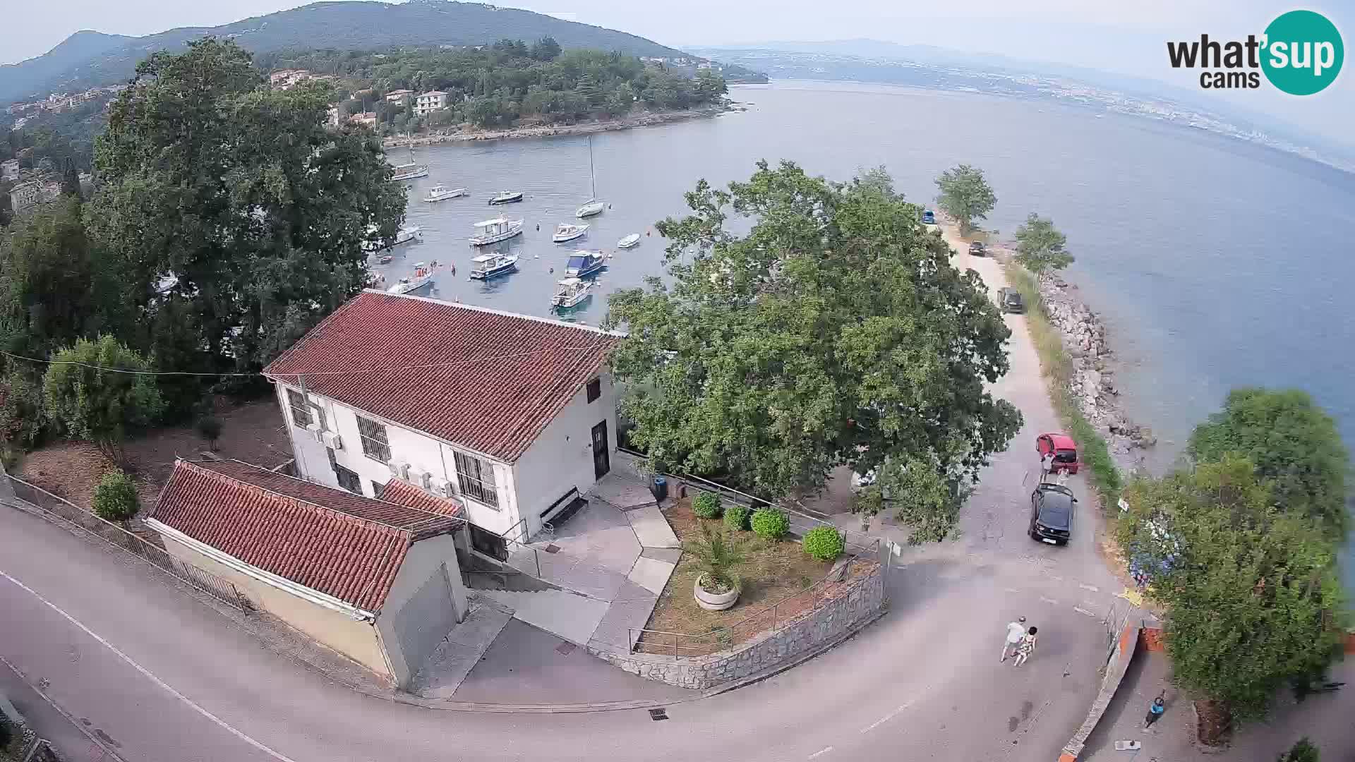 Webcam puerto de Ika – Vista en directo y luces de Opatija