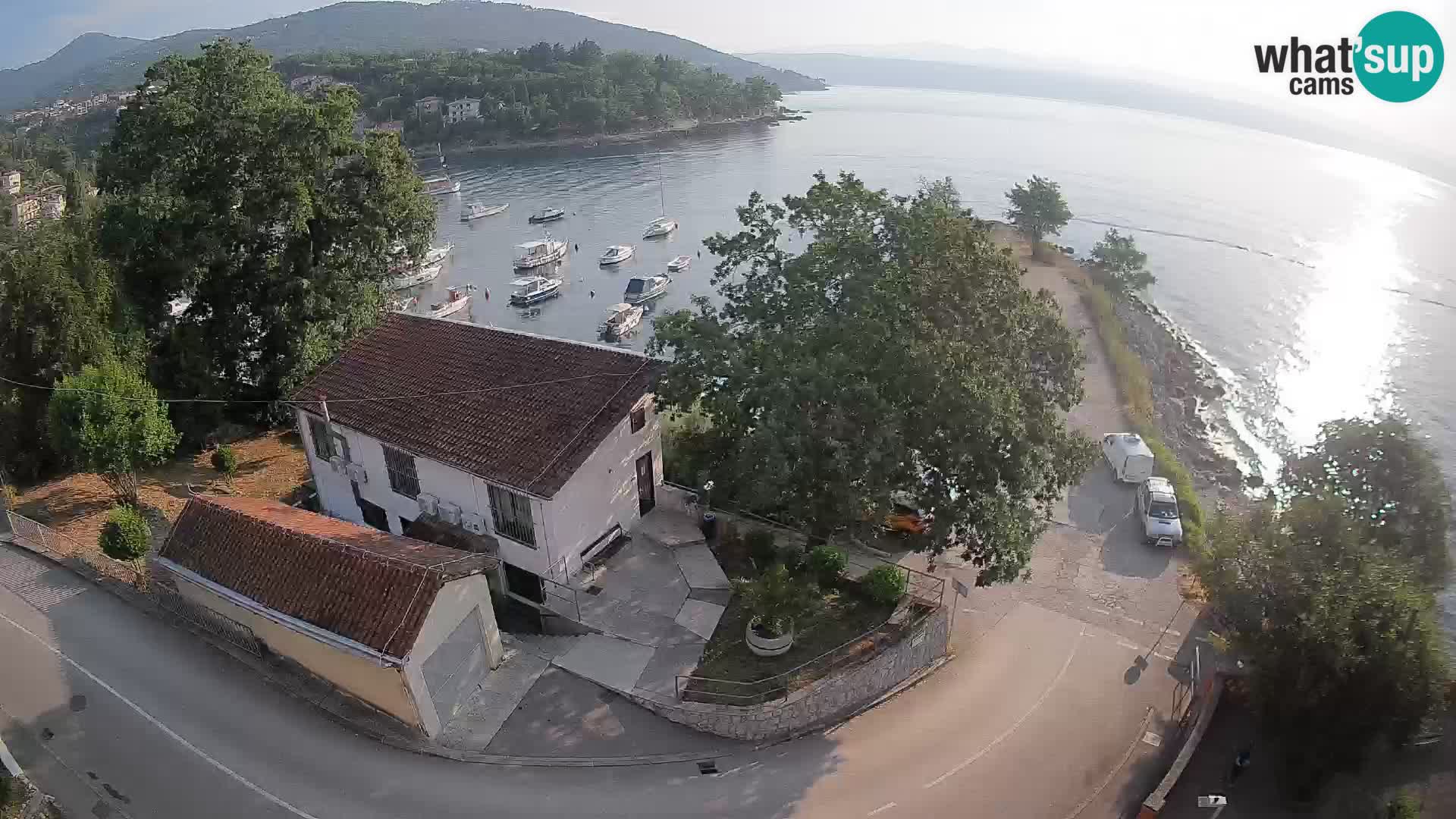 Webcam porto Ika – Vista LIVE sul porto e le luci di Opatija