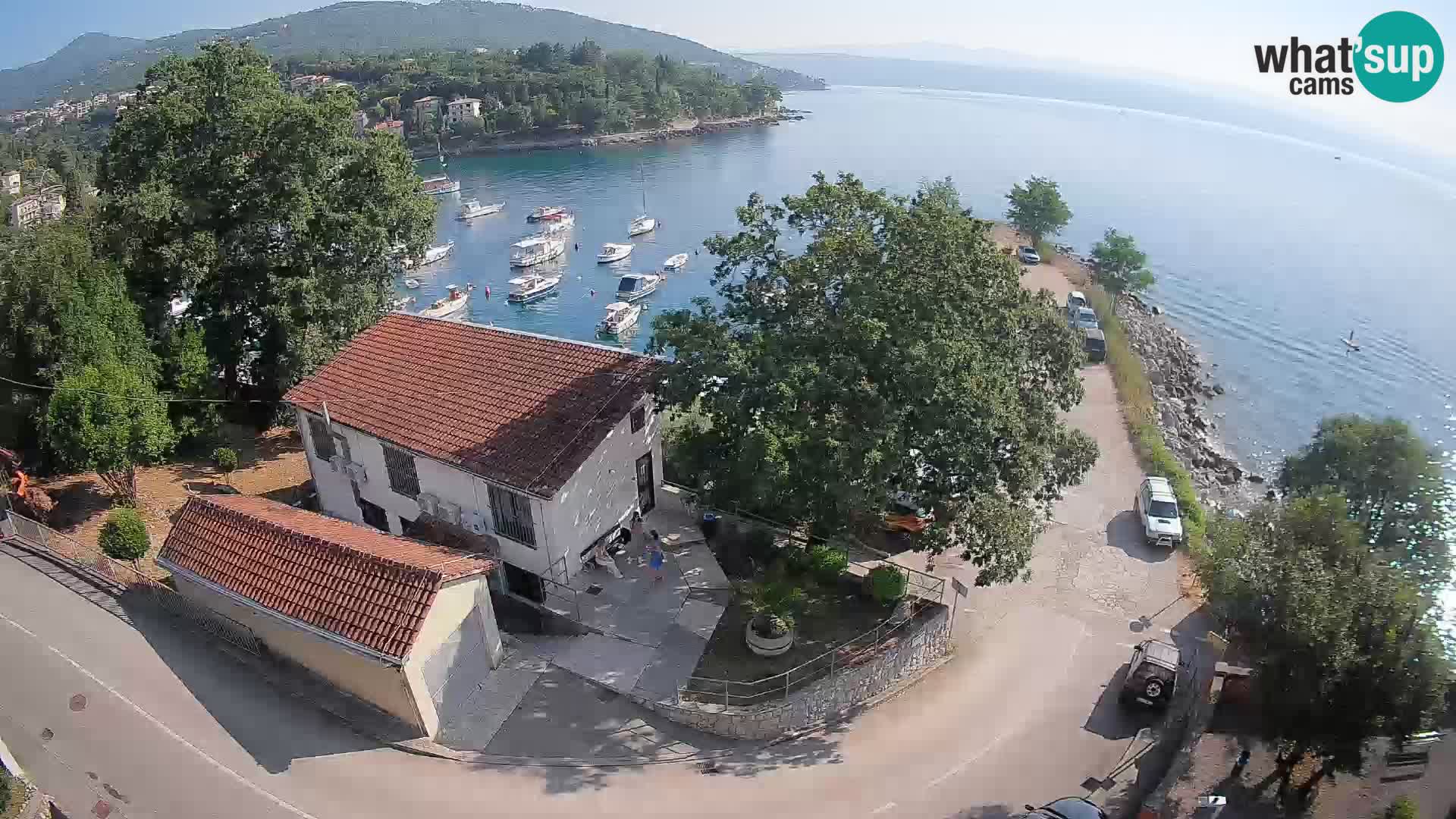 Webcam puerto de Ika – Vista en directo y luces de Opatija