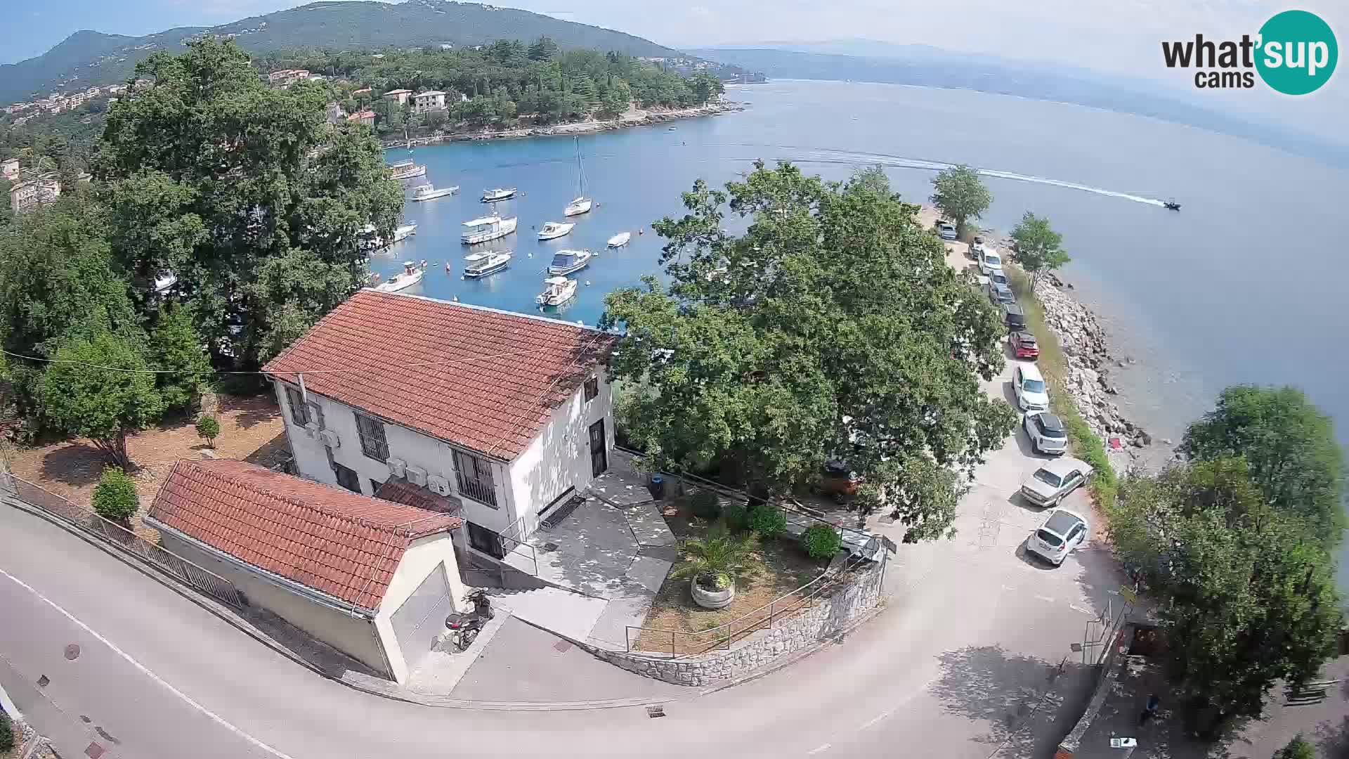 Webcam puerto de Ika – Vista en directo y luces de Opatija