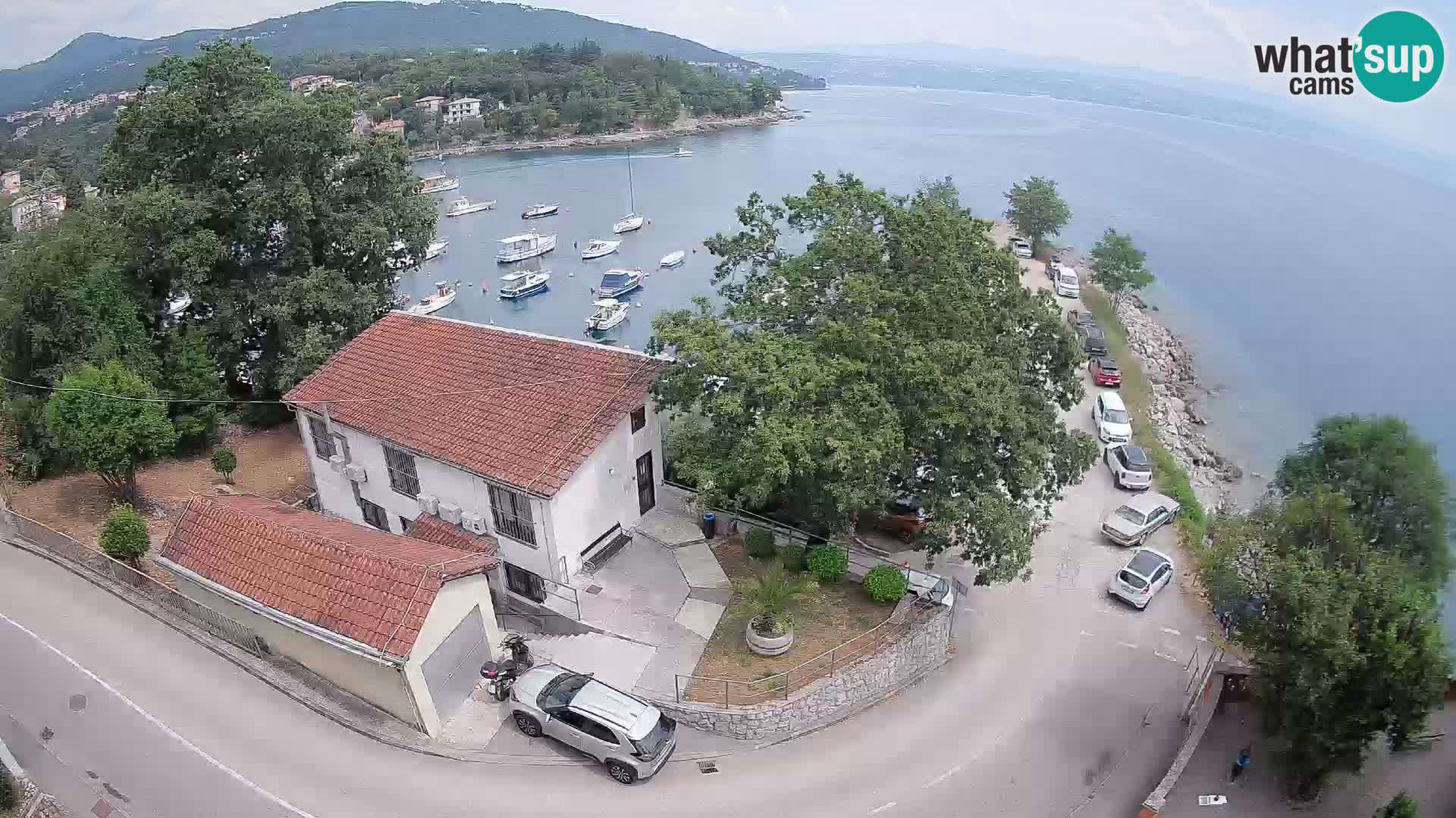 Webcam puerto de Ika – Vista en directo y luces de Opatija