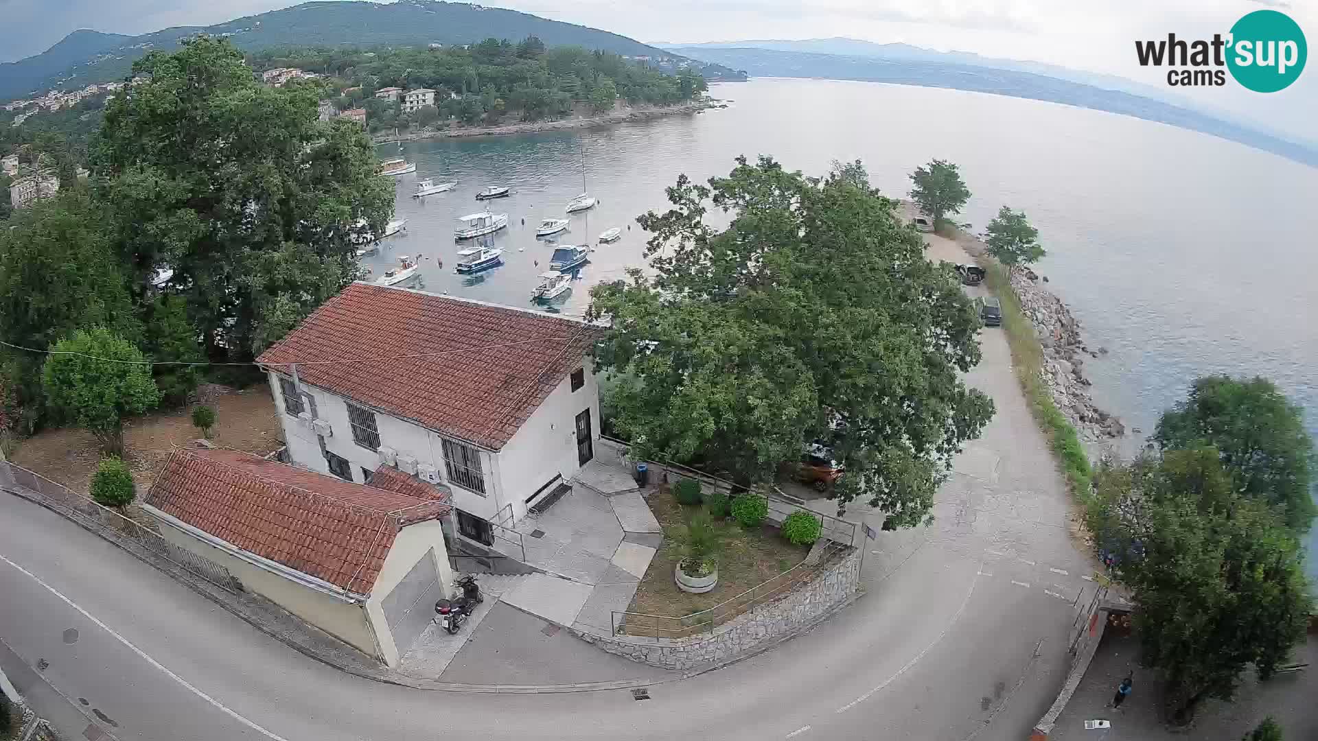 Webcam port d’Ika – Vue en direct et lumières d’Opatija