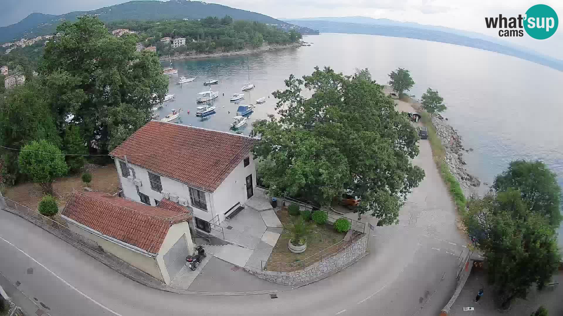 Webcam porto Ika – Vista LIVE sul porto e le luci di Opatija