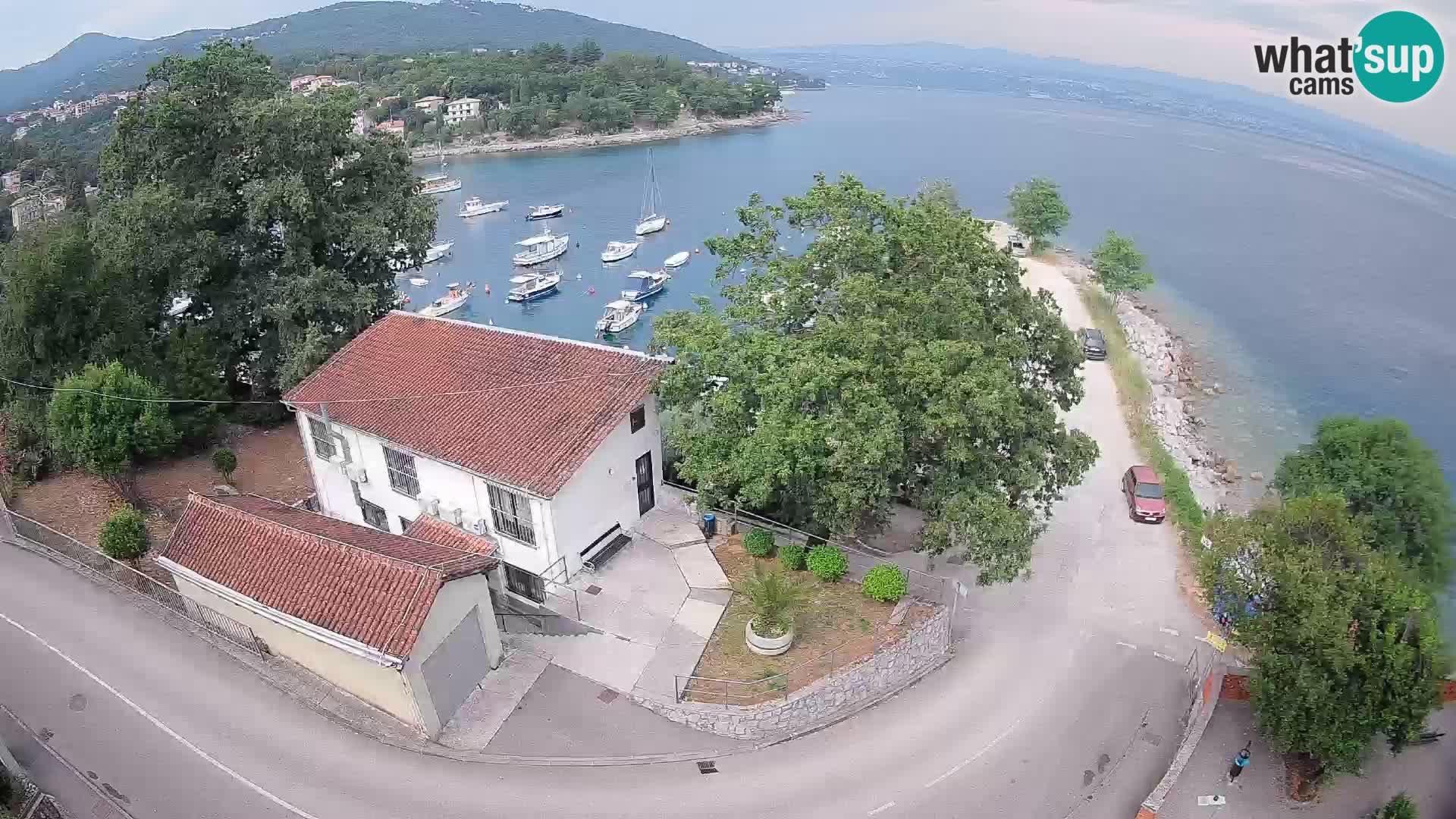 Webcam port d’Ika – Vue en direct et lumières d’Opatija