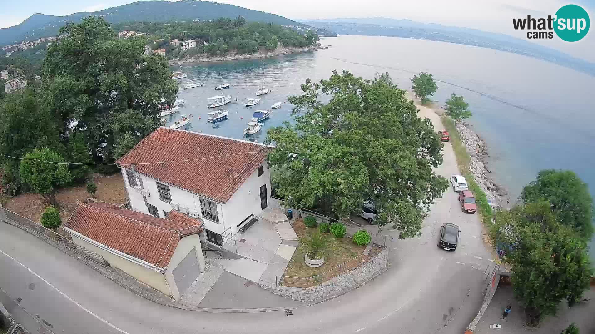 Webcam puerto de Ika – Vista en directo y luces de Opatija