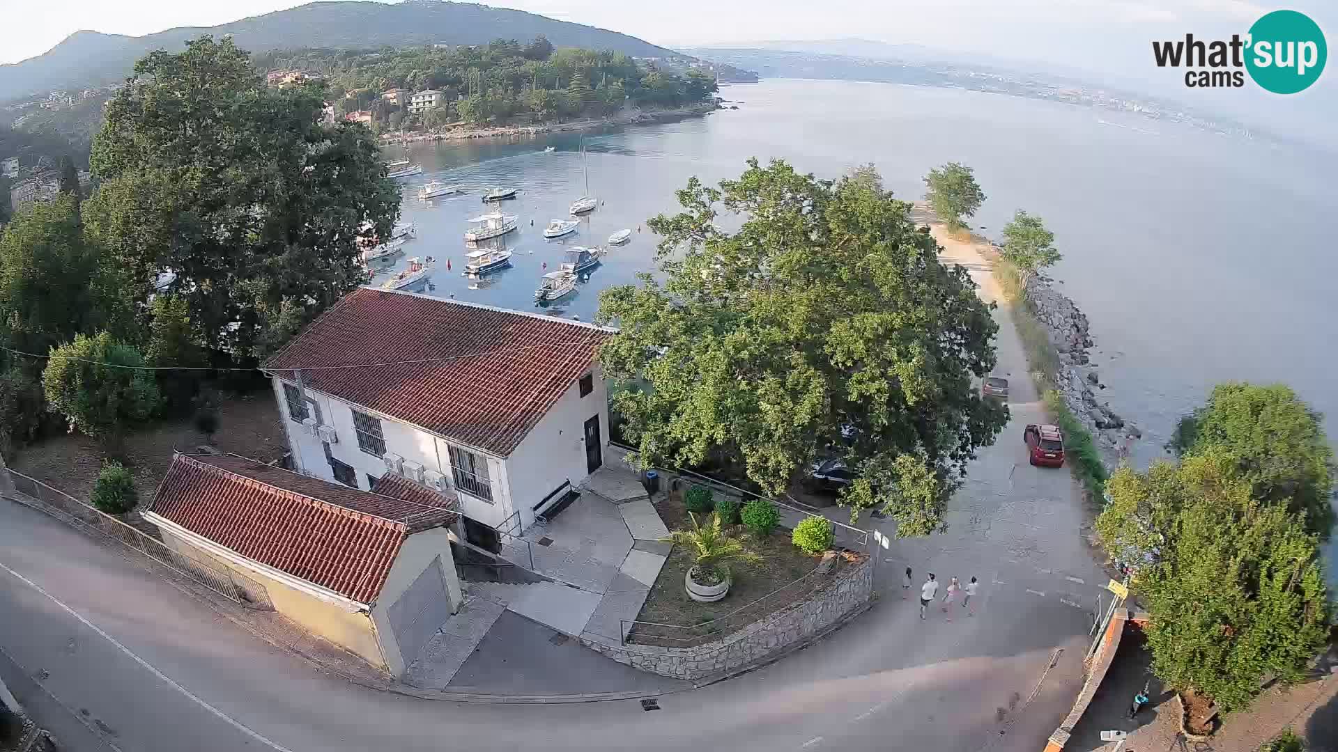 Webcam porto Ika – Vista LIVE sul porto e le luci di Opatija