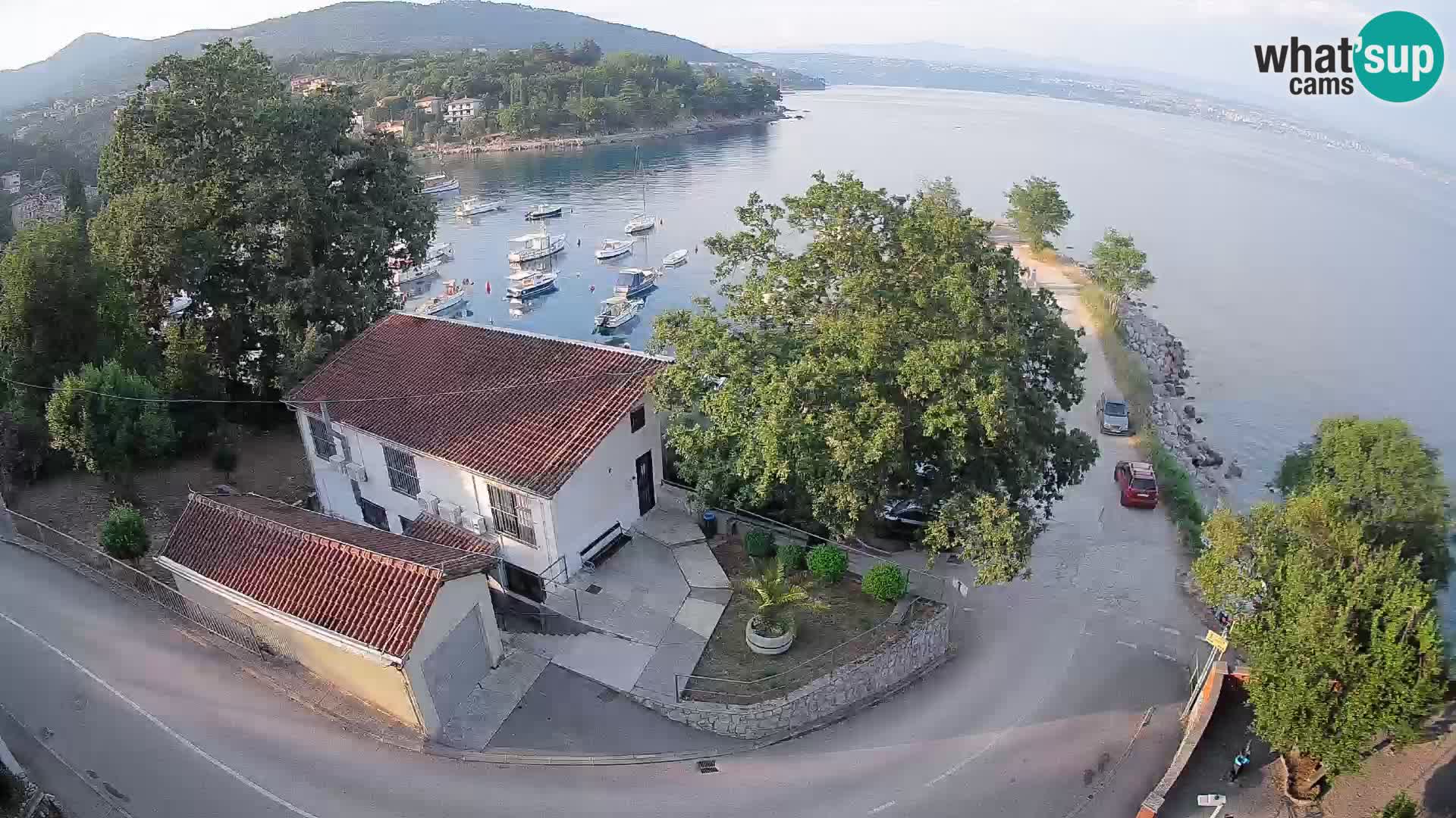 Webcam port d’Ika – Vue en direct et lumières d’Opatija