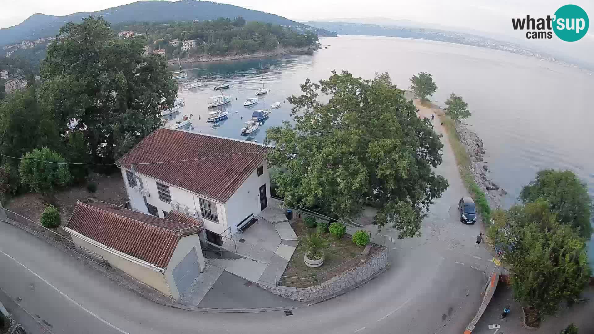 Webcam port d’Ika – Vue en direct et lumières d’Opatija