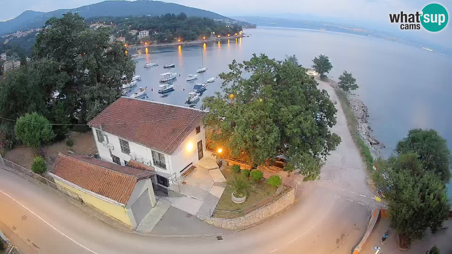 Webcam port d’Ika – Vue en direct et lumières d’Opatija