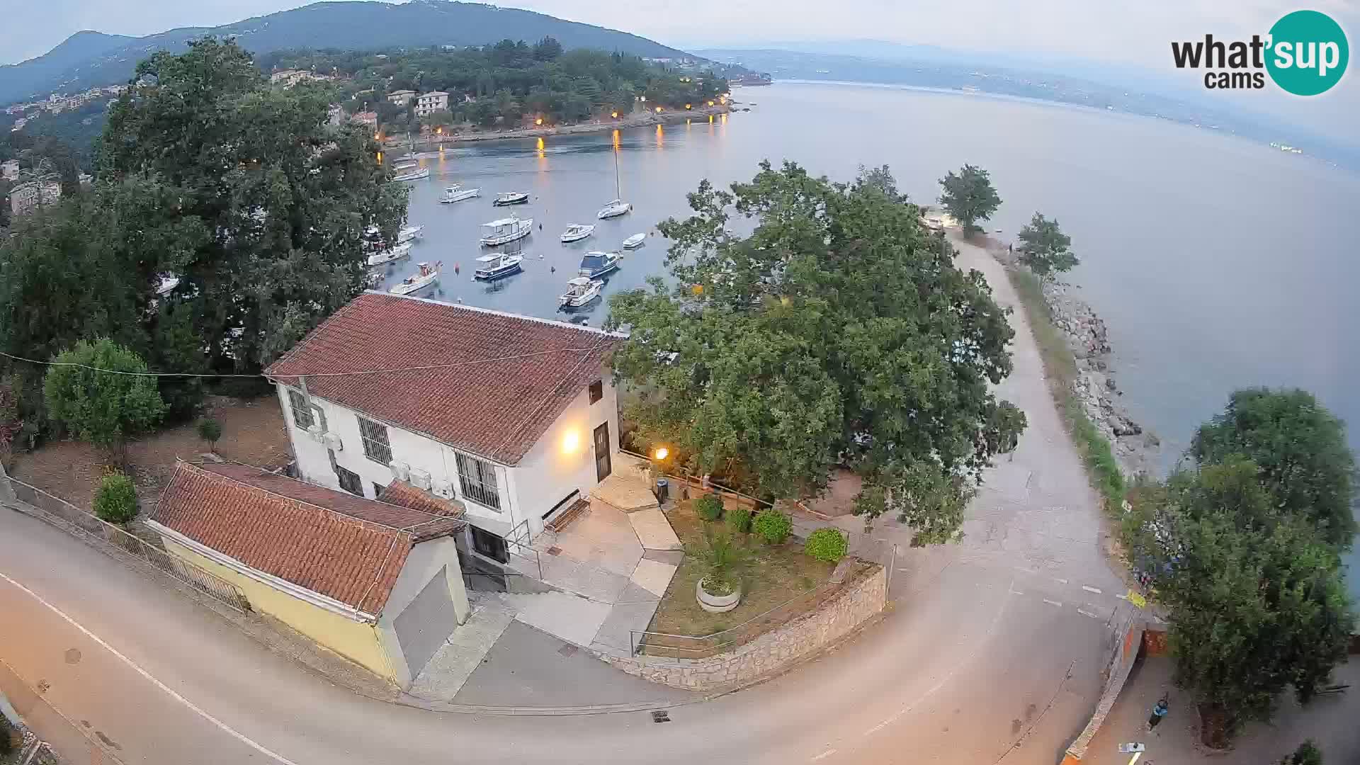 Webcam port d’Ika – Vue en direct et lumières d’Opatija