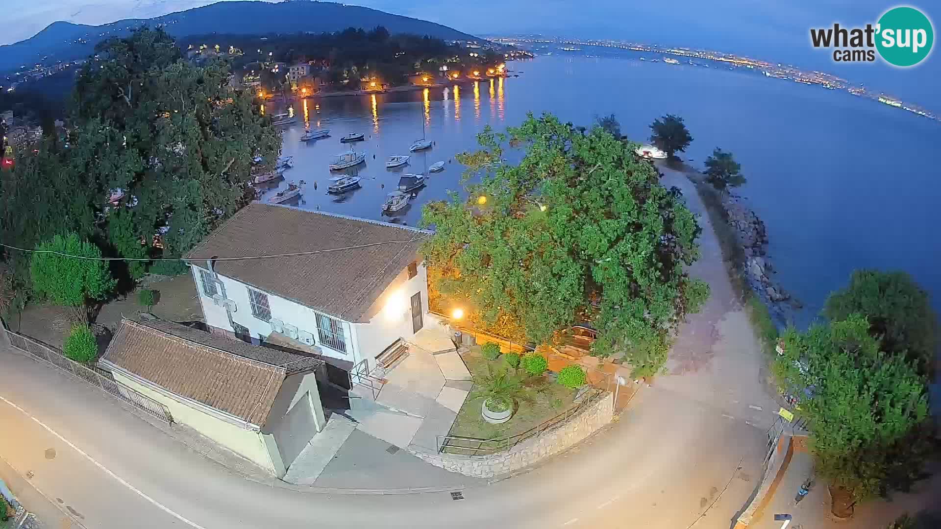 Webcam porto Ika – Vista LIVE sul porto e le luci di Opatija