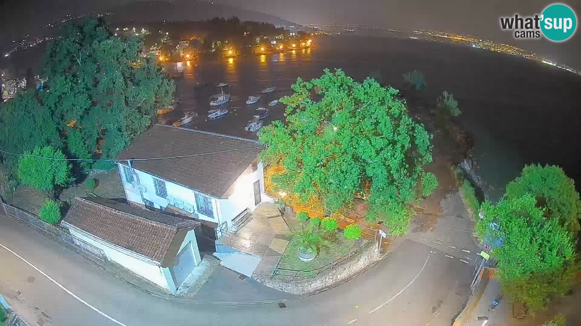 Webcam puerto de Ika – Vista en directo y luces de Opatija
