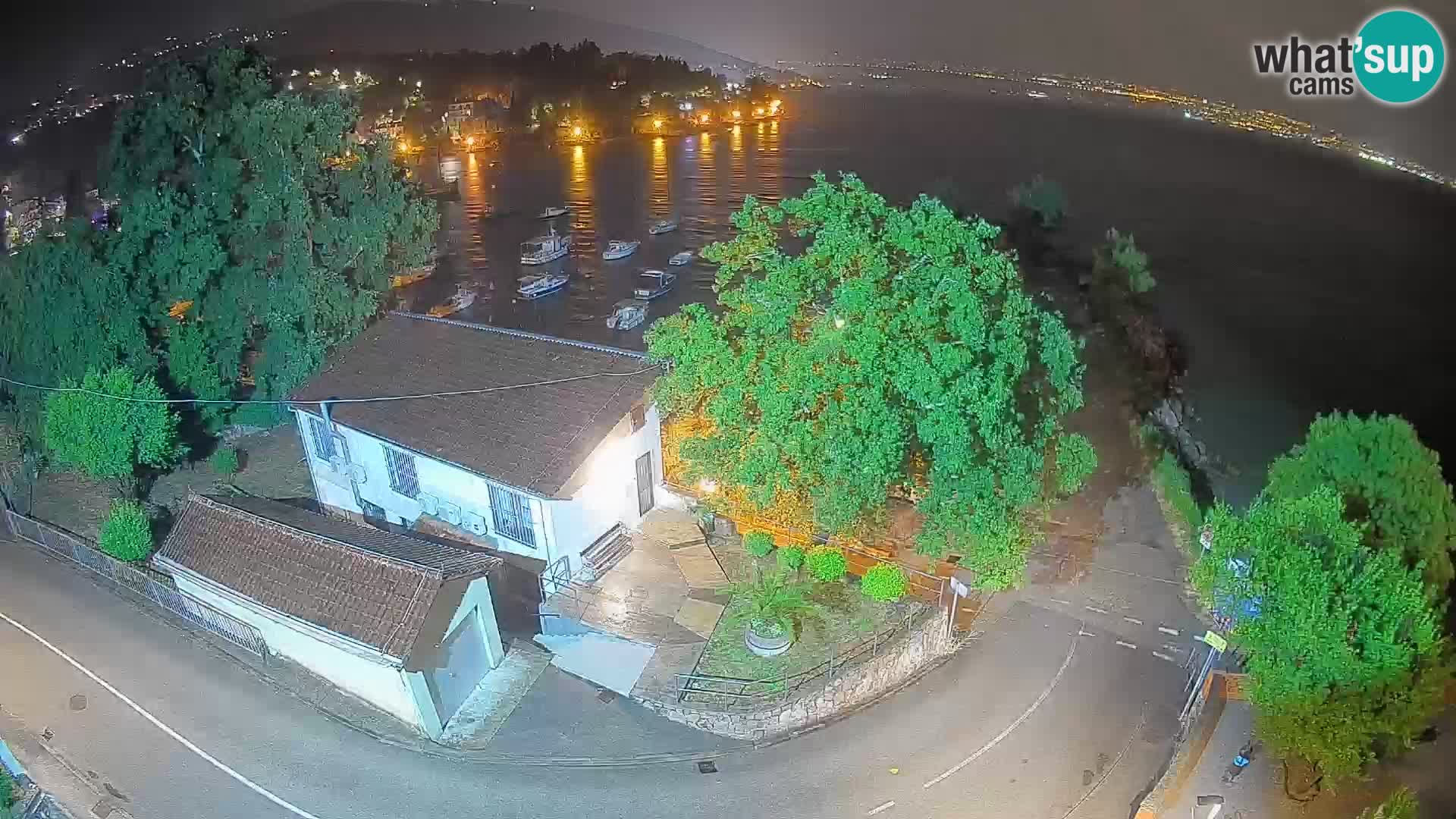 Webcam port d’Ika – Vue en direct et lumières d’Opatija
