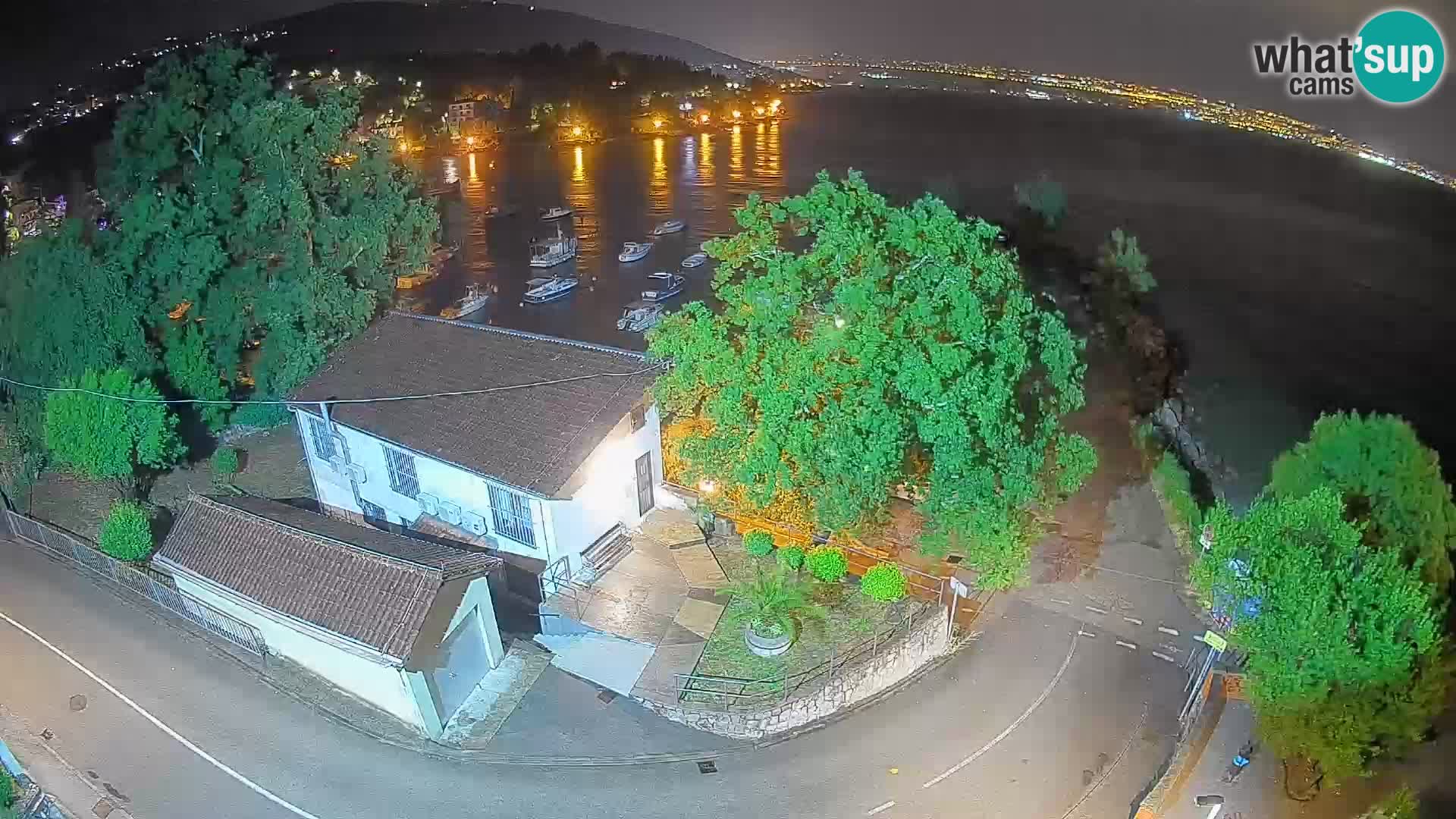 Webcam puerto de Ika – Vista en directo y luces de Opatija