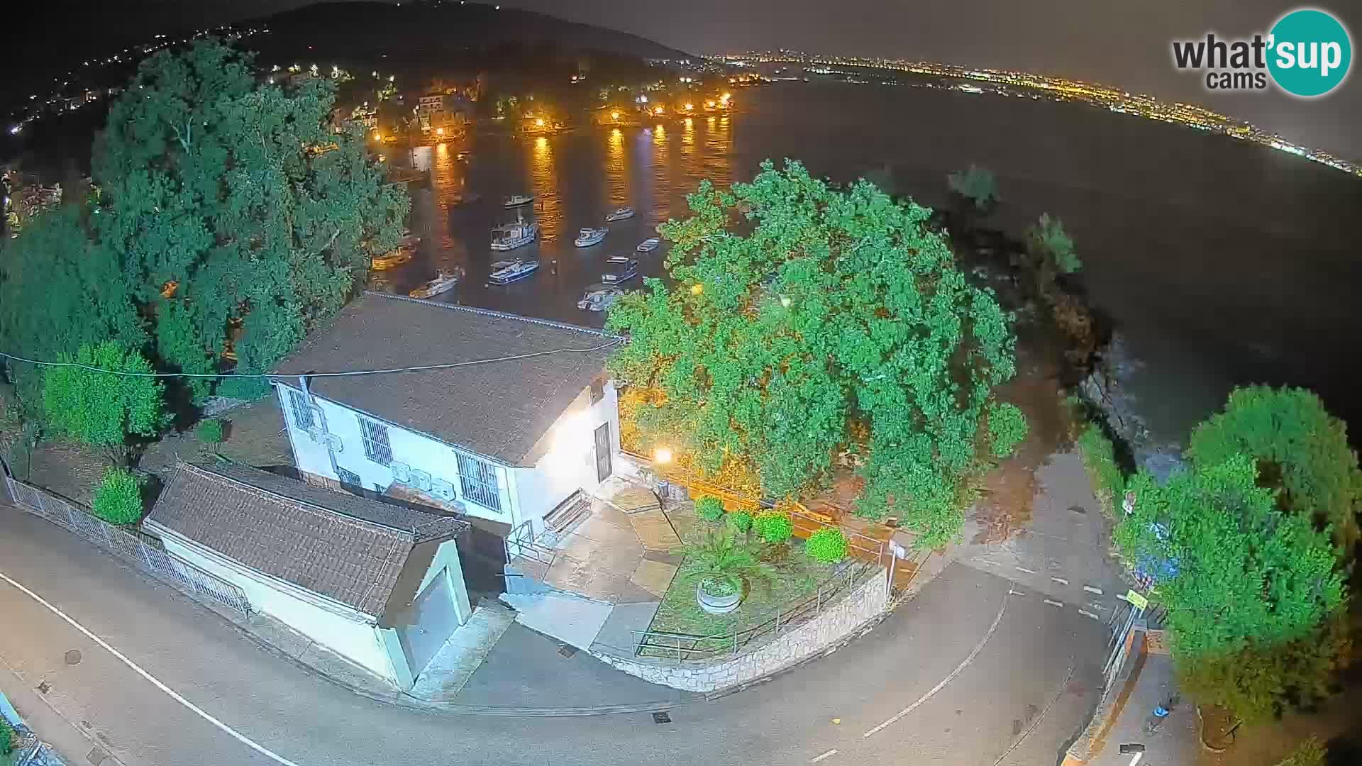 Webcam porto Ika – Vista LIVE sul porto e le luci di Opatija
