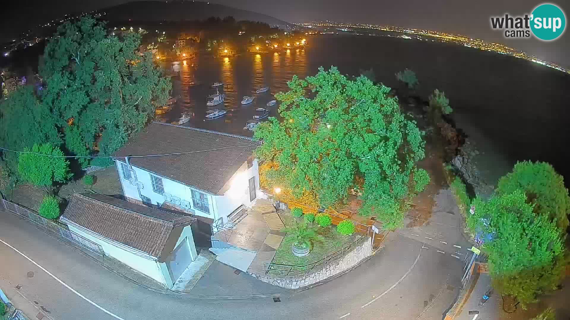 Webcam port d’Ika – Vue en direct et lumières d’Opatija