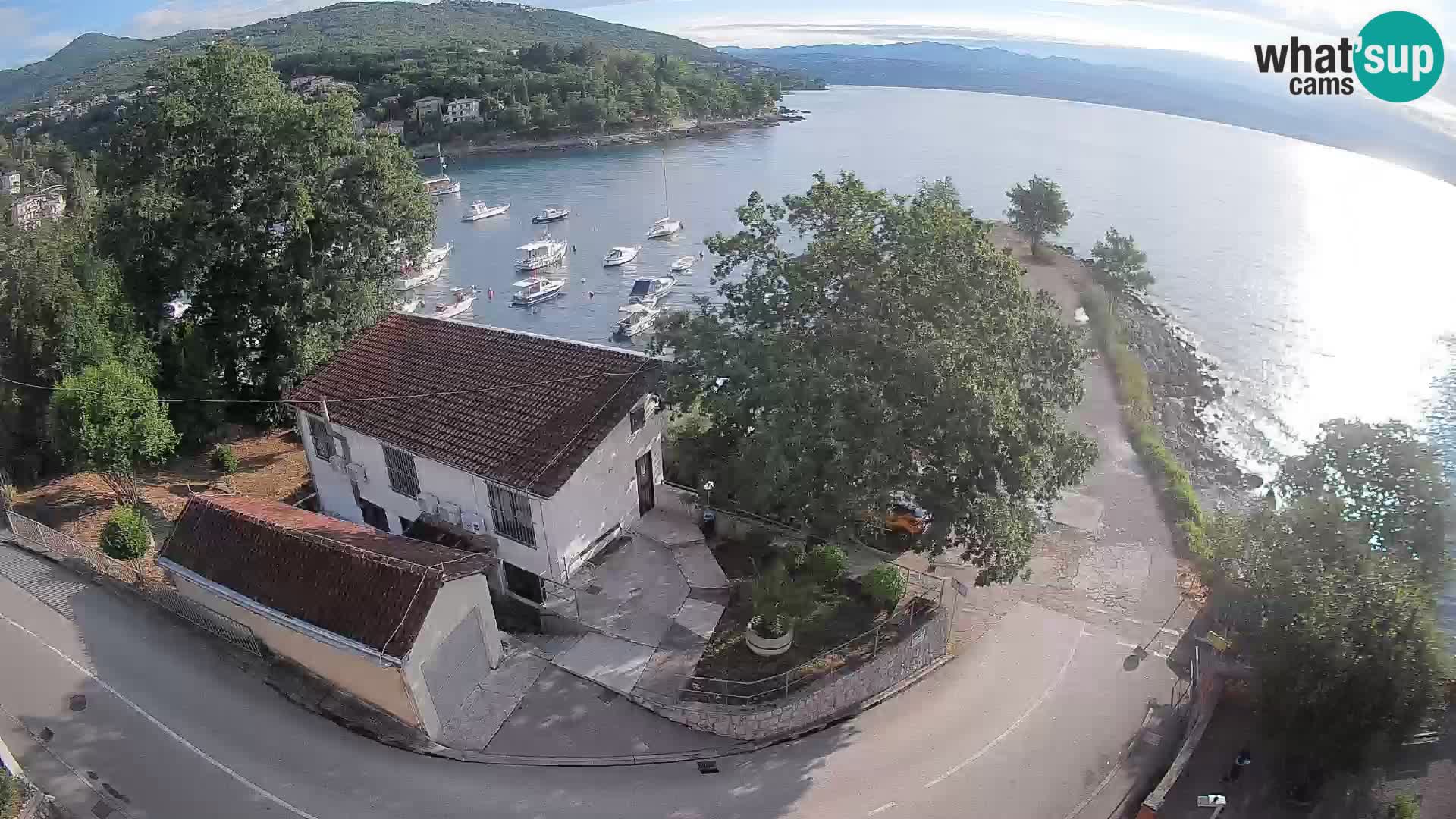 Webcam port d’Ika – Vue en direct et lumières d’Opatija