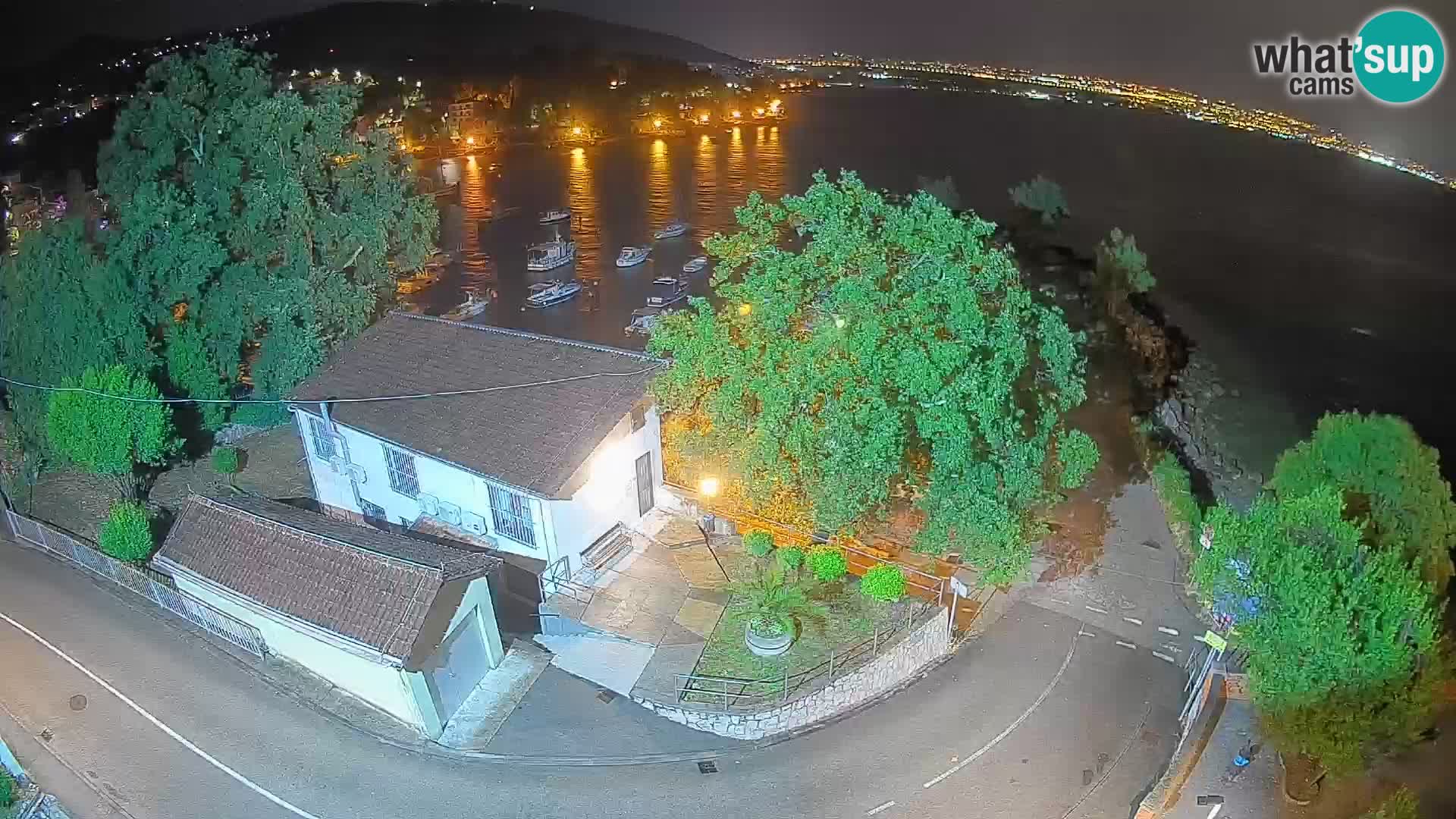 Webcam port d’Ika – Vue en direct et lumières d’Opatija