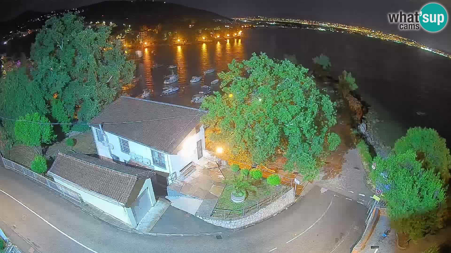 Webcam port d’Ika – Vue en direct et lumières d’Opatija