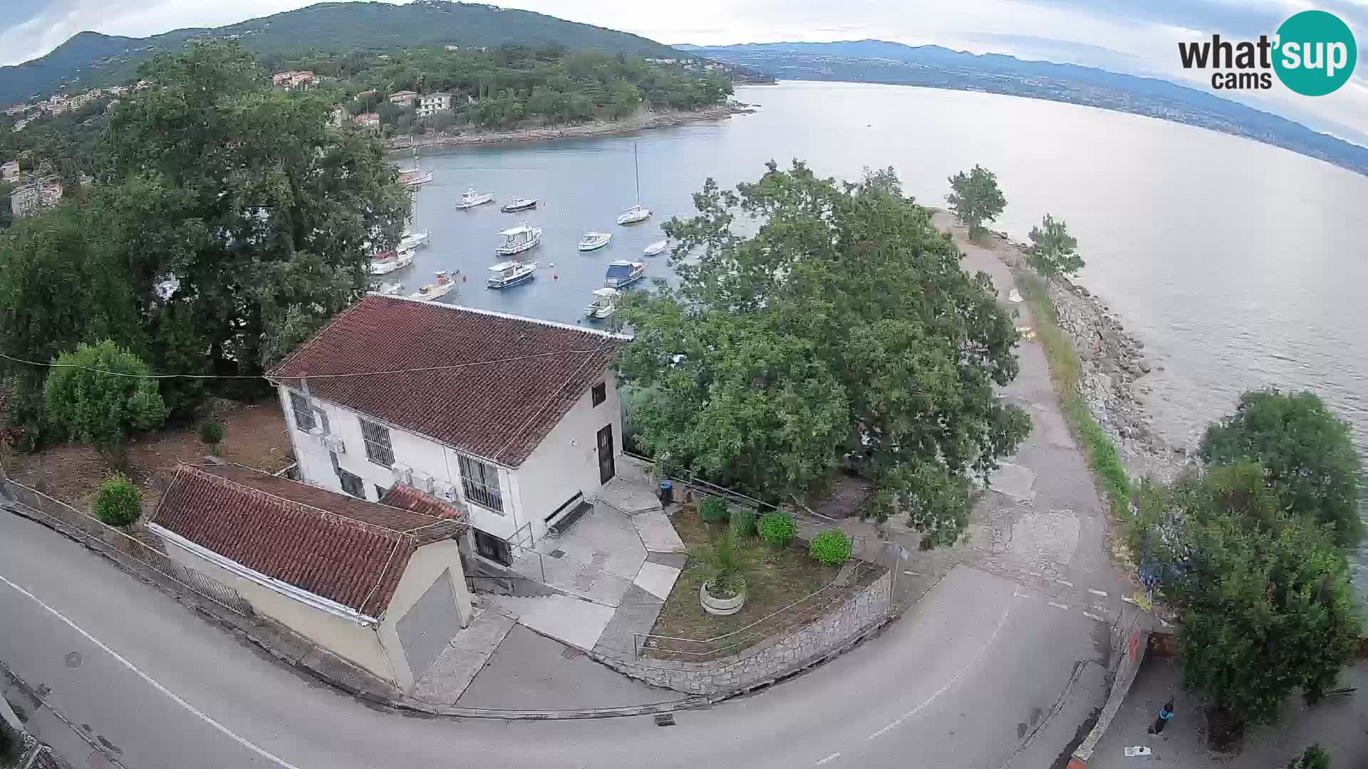Webcam porto Ika – Vista LIVE sul porto e le luci di Opatija