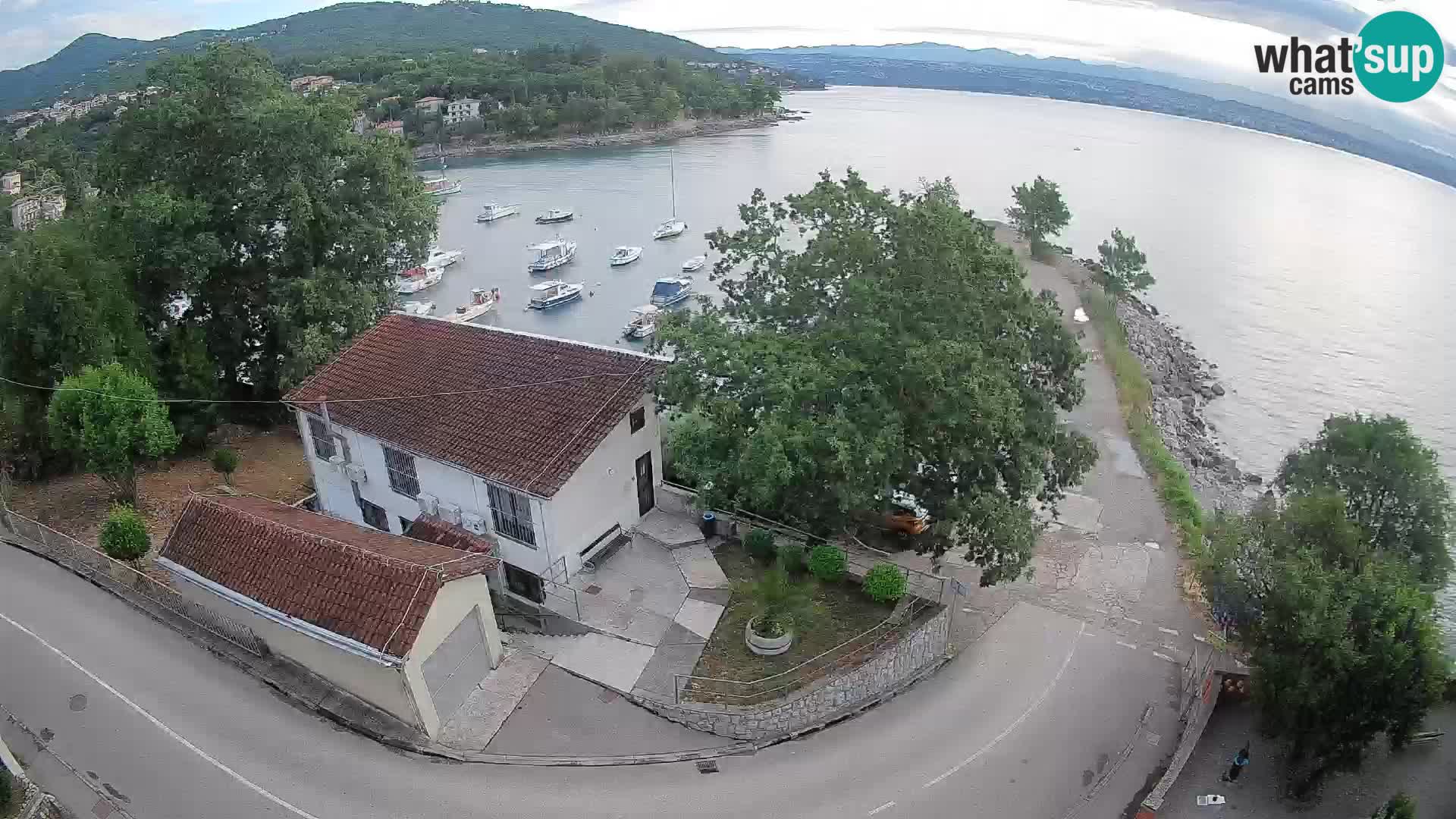 Webcam port d’Ika – Vue en direct et lumières d’Opatija