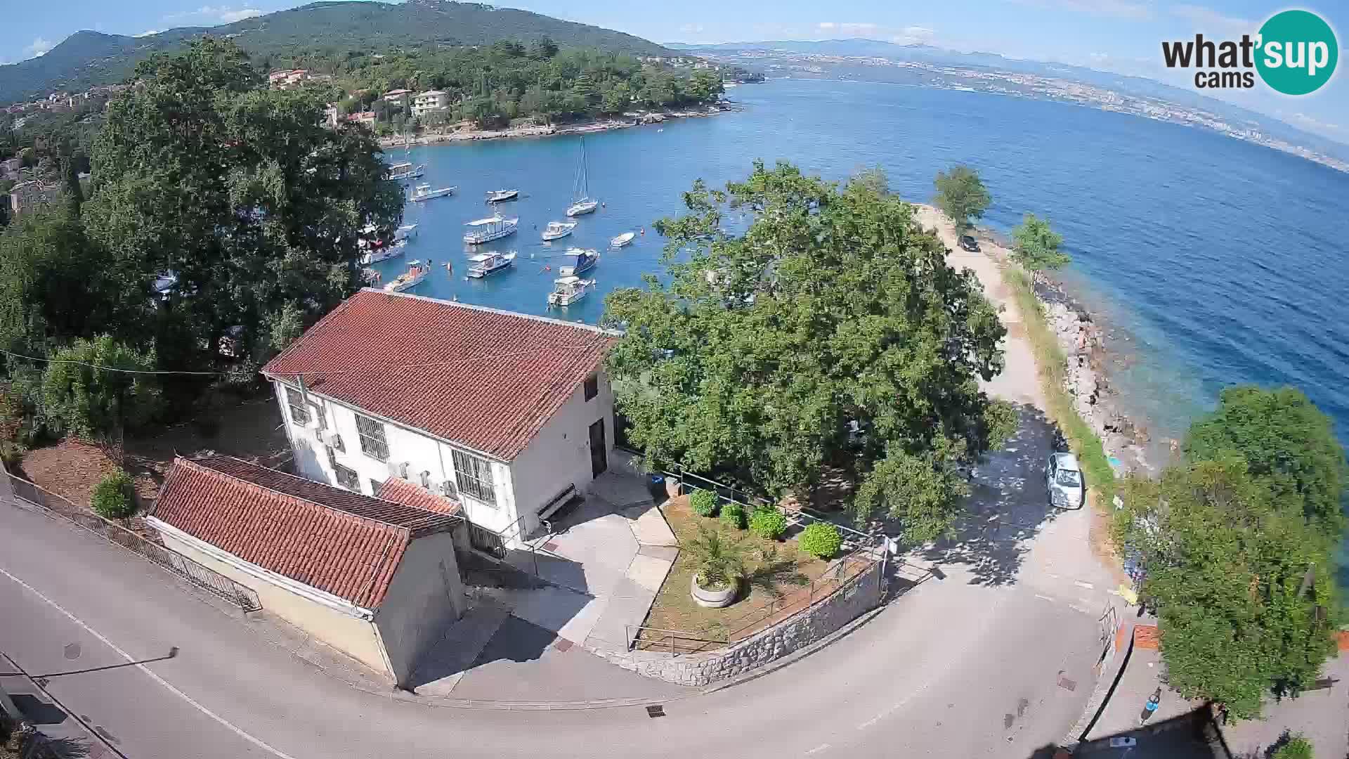 Webcam porto Ika – Vista LIVE sul porto e le luci di Opatija