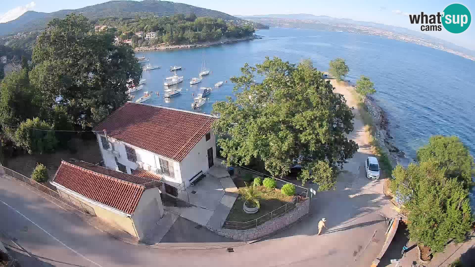 Web kamera luka Ika – Pogled uživo na luku i svjetla Opatije